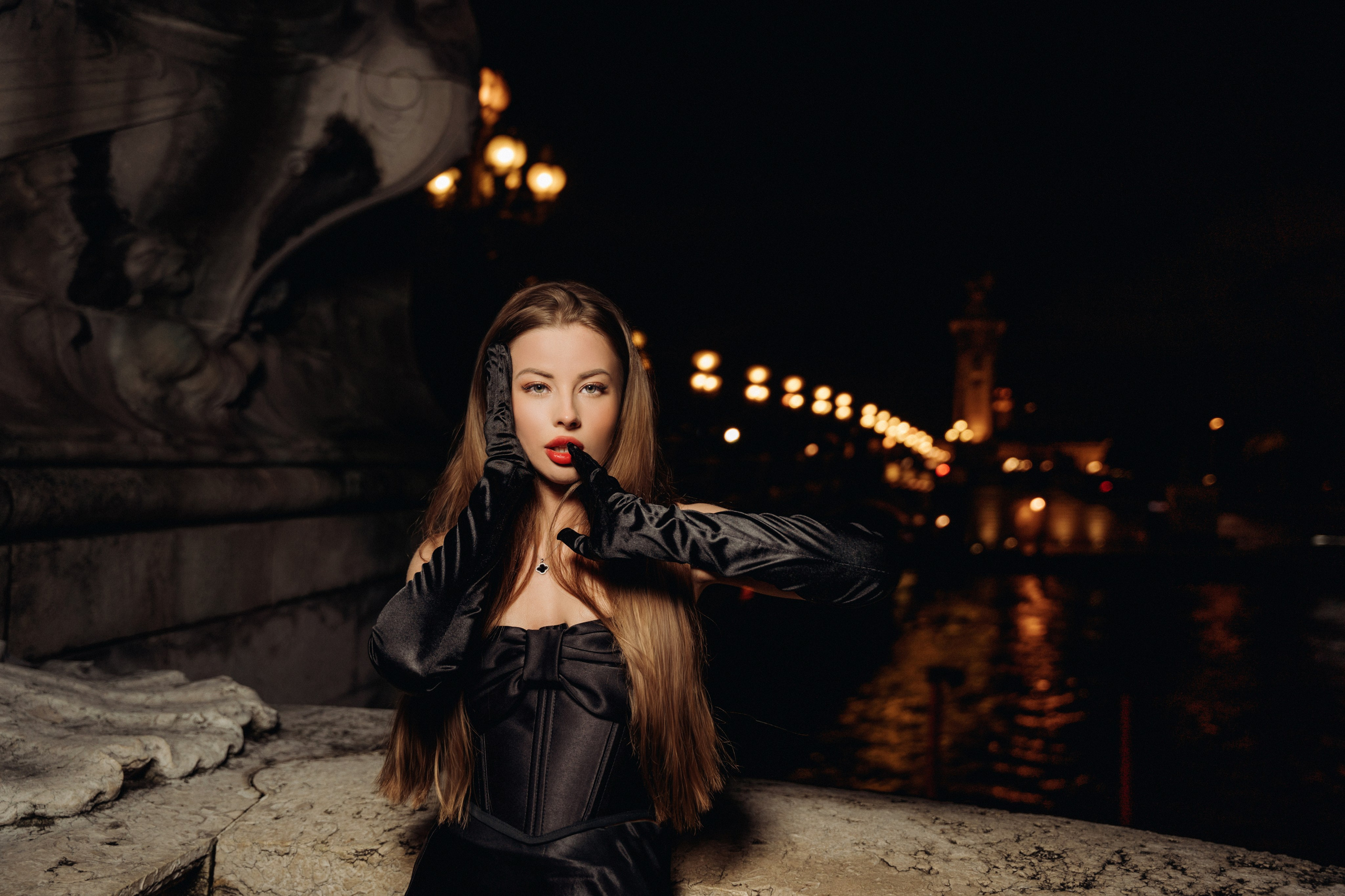 Night Paris/Ночная фотоссесия в Париже. Professional photographer in Paris — Shybitska Iryna