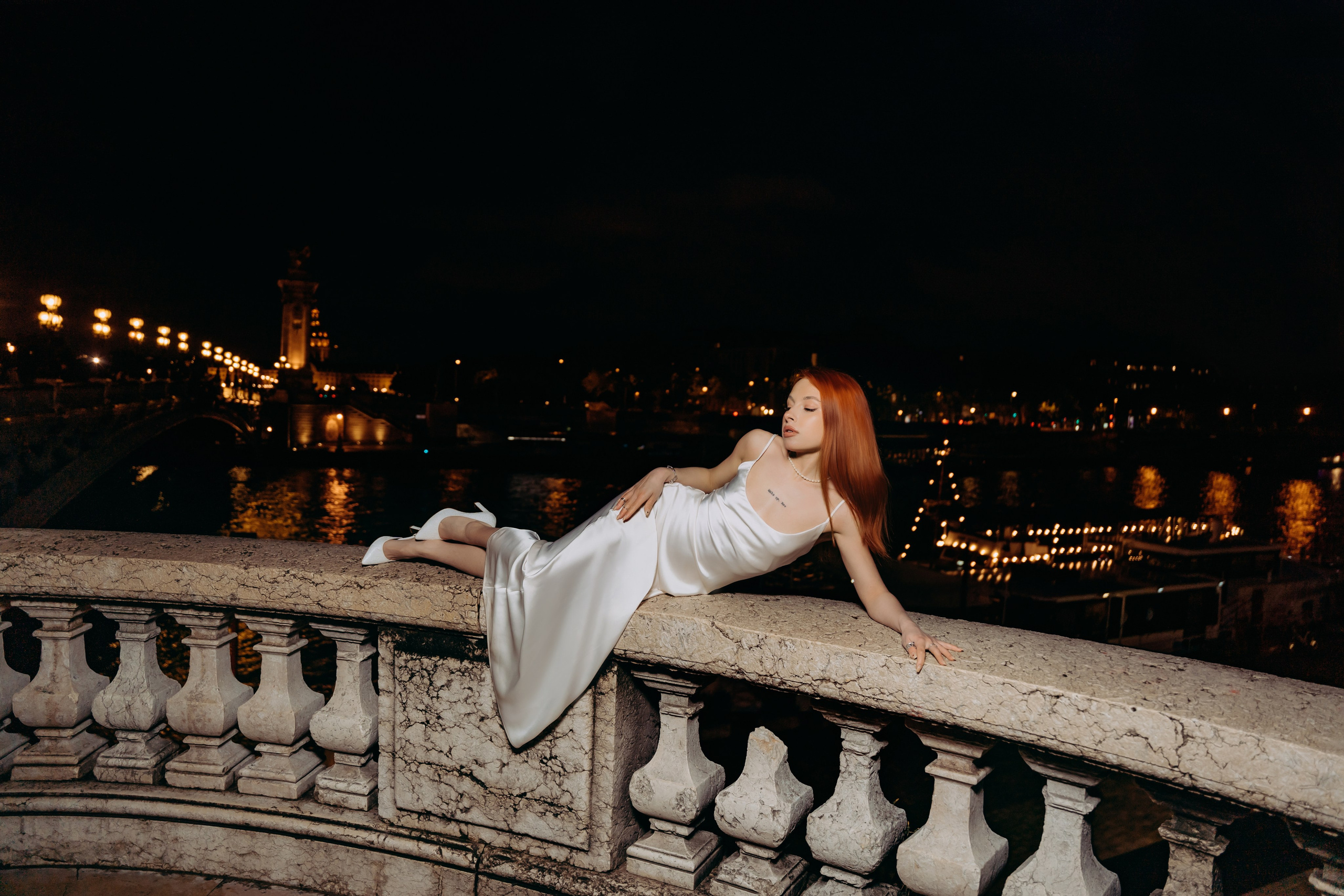 Night Paris/Ночная фотоссесия в Париже. Professional photographer in Paris — Shybitska Iryna