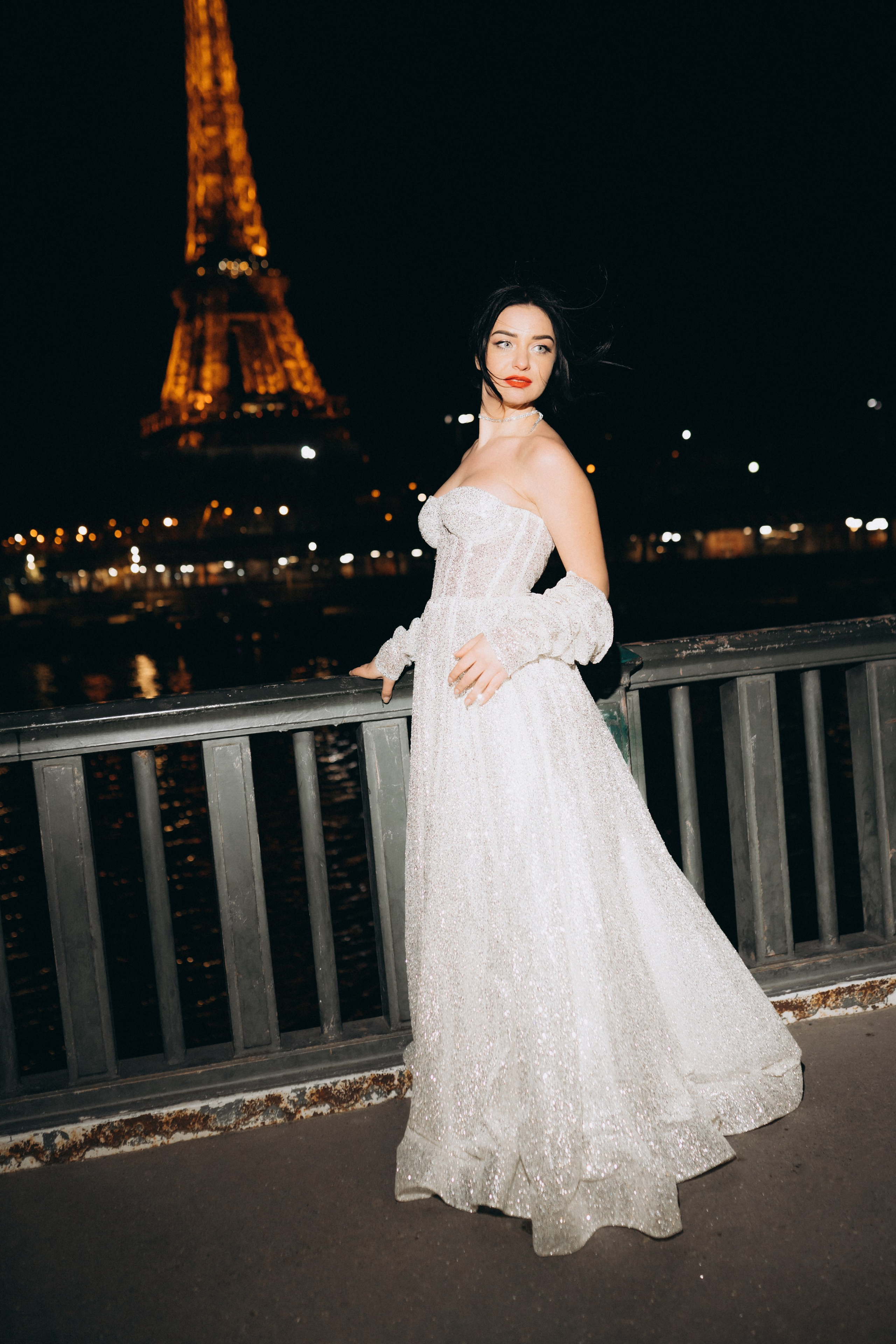 Night Paris/Ночная фотоссесия в Париже. Professional photographer in Paris — Shybitska Iryna