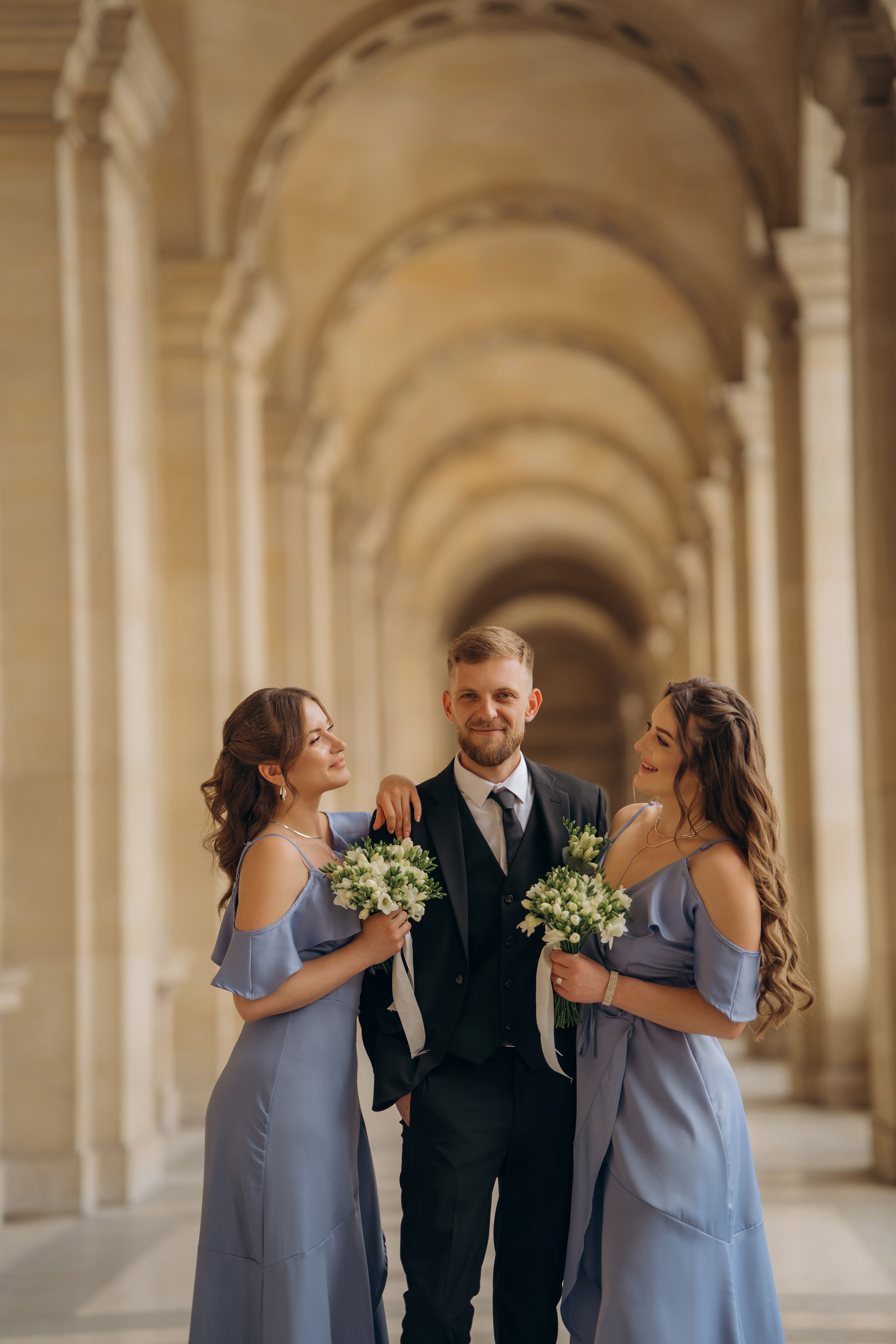 Wedding Day in Paris and Reception. Professional photographer in Paris — Shybitska Iryna