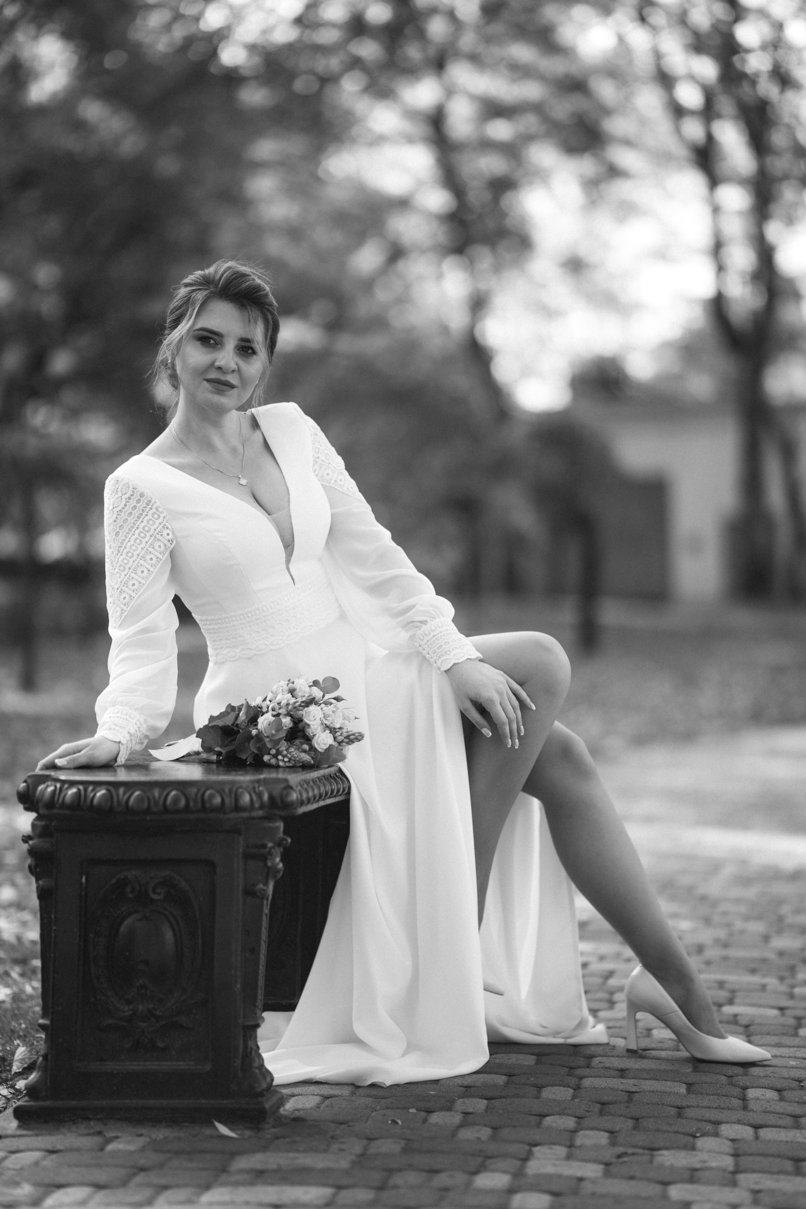 Весільна фотосесія в парку ВДНГ та студії. Professional photographer in Paris — Shybitska Iryna