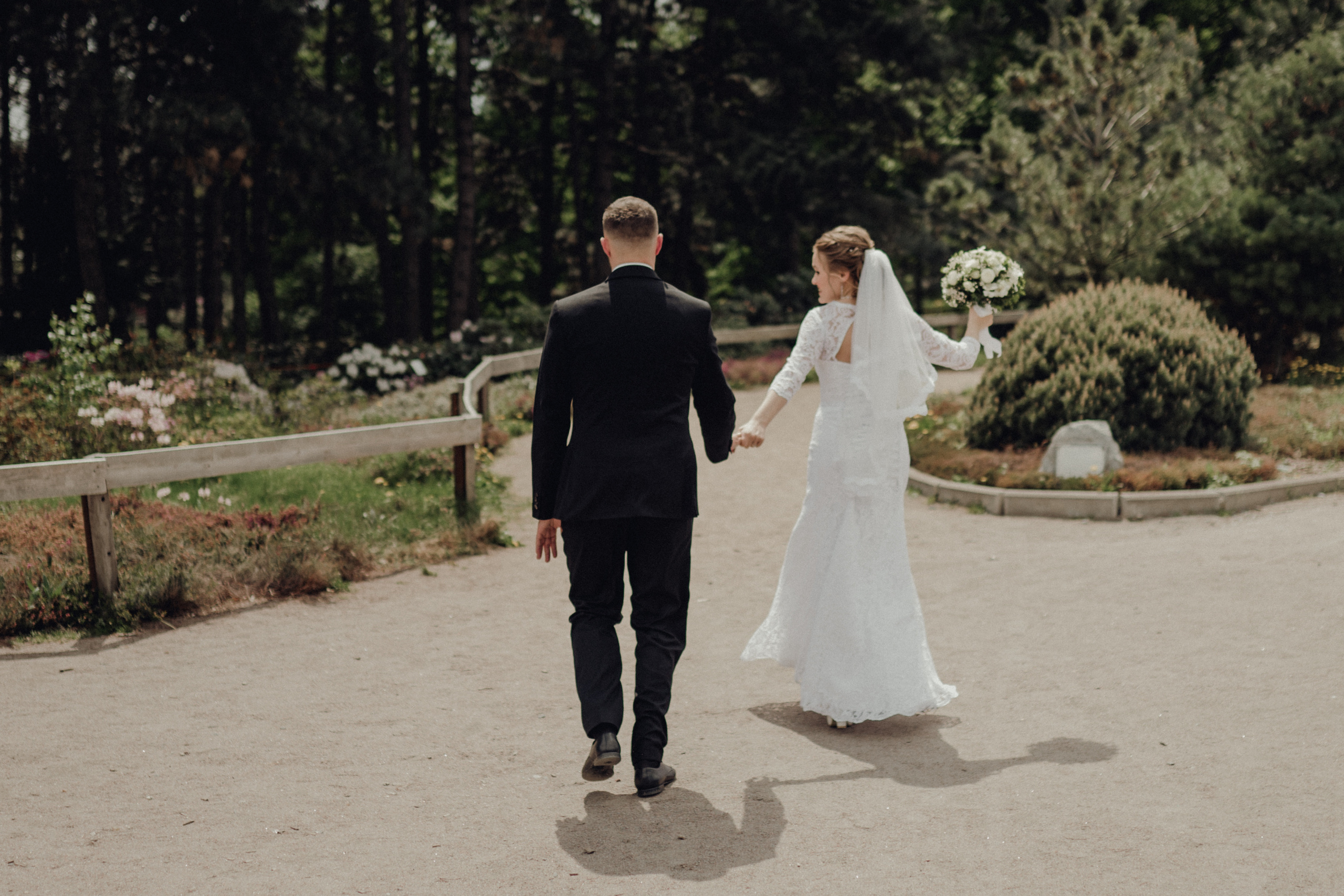 Весільна фотосесія — Ботанічний сад. Professional photographer in Paris — Shybitska Iryna