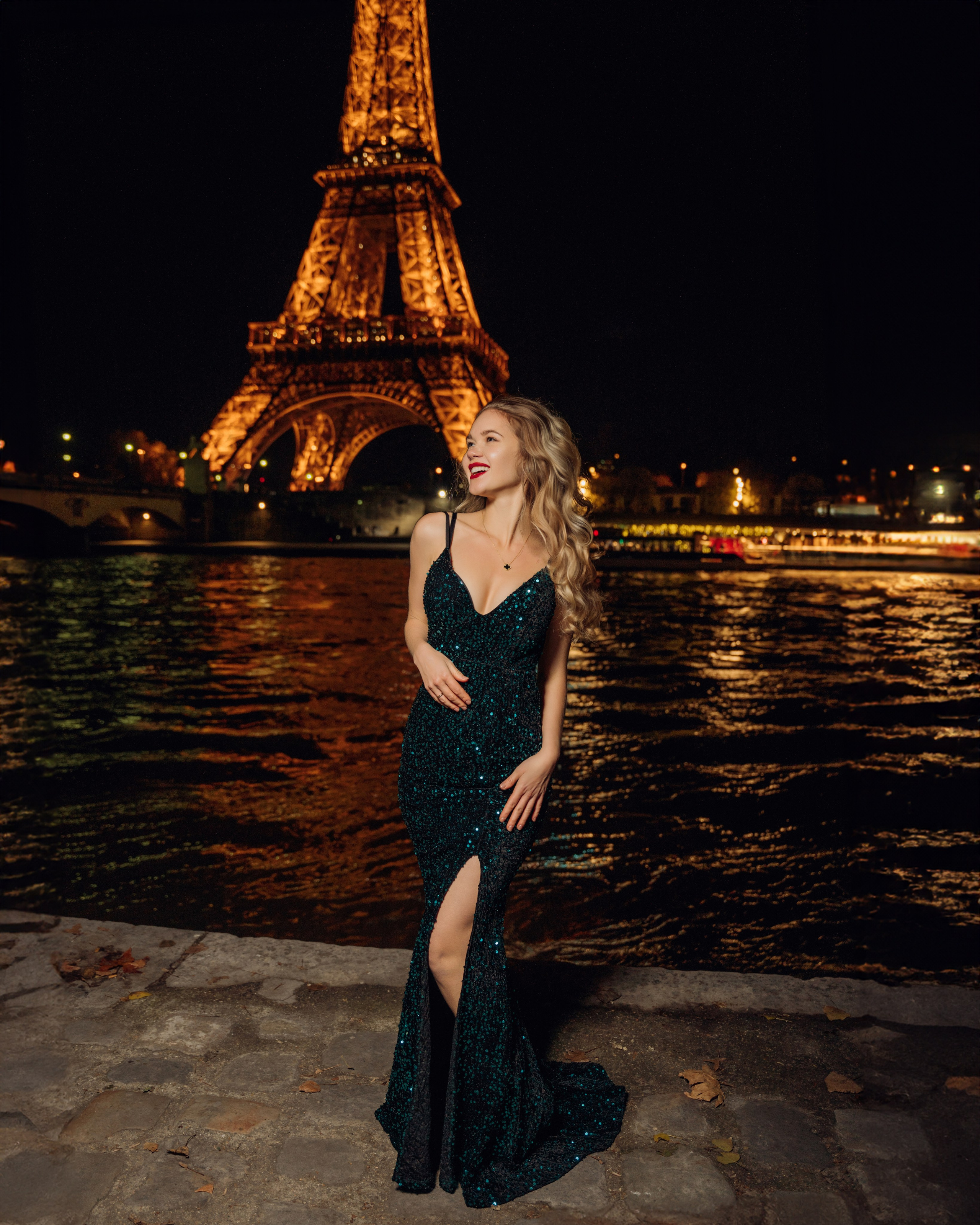 Night Paris/Ночная фотоссесия в Париже. Professional photographer in Paris — Shybitska Iryna