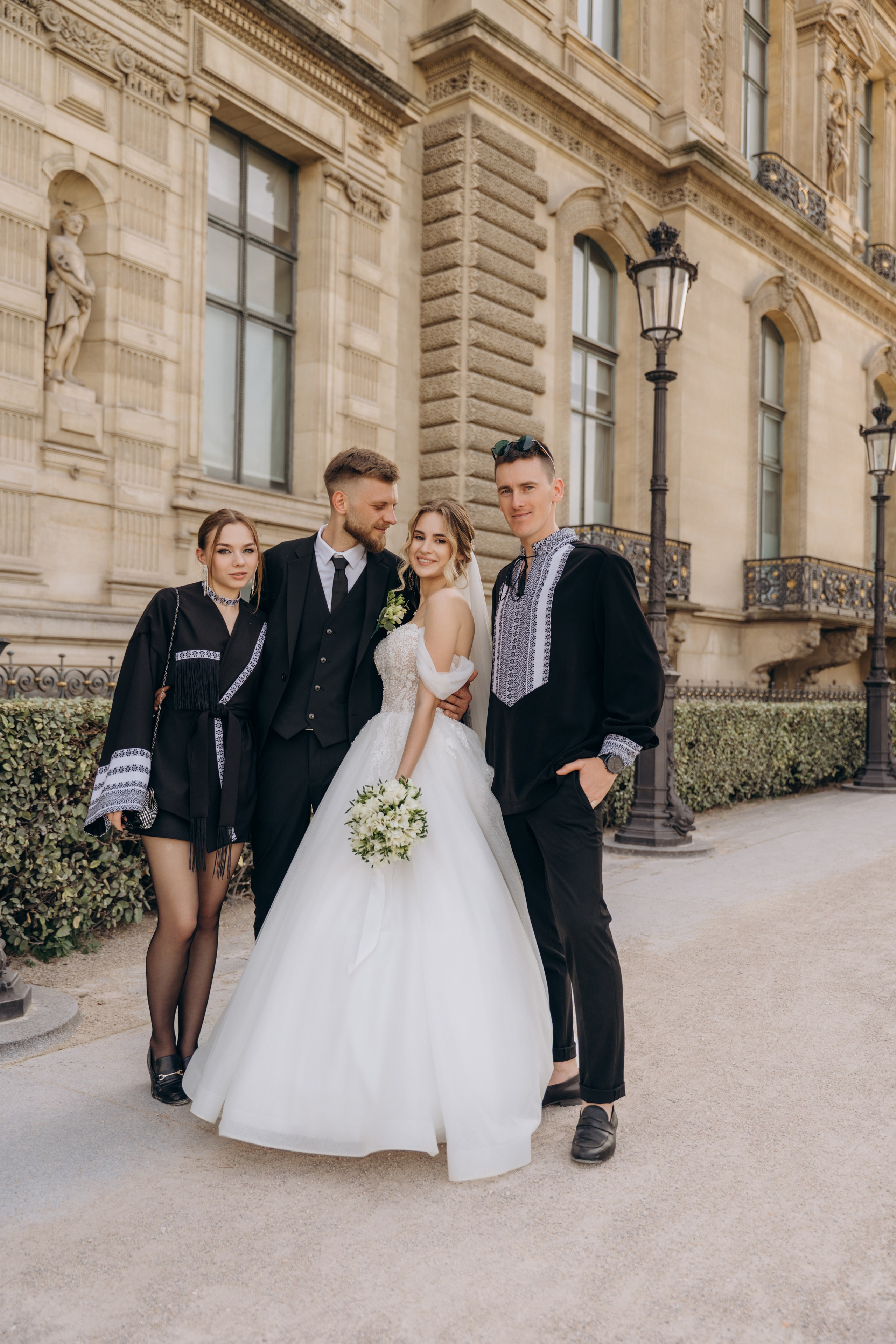 Wedding Day in Paris and Reception. Professional photographer in Paris — Shybitska Iryna