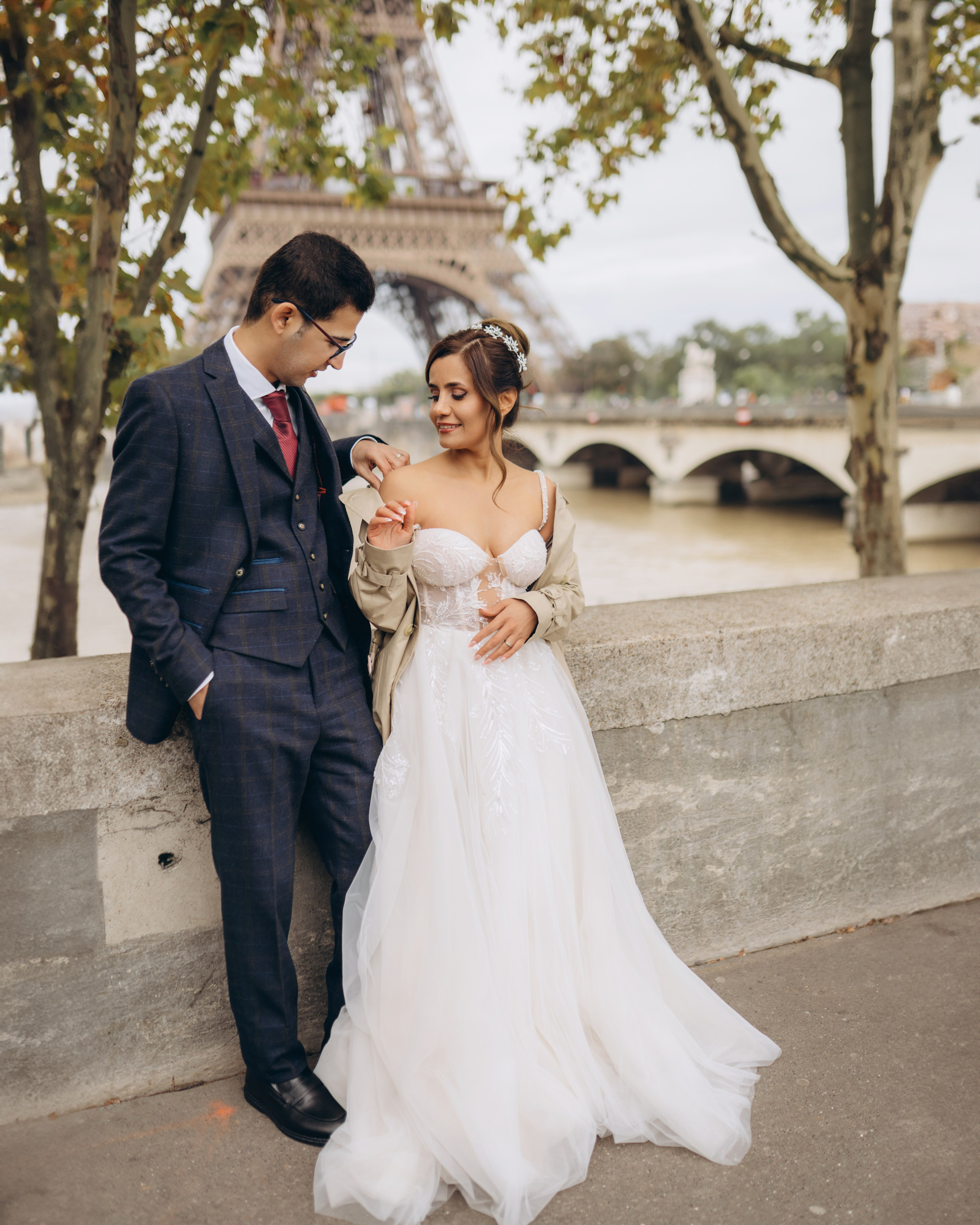 Wedding photo shoot. Professional photographer in Paris — Shybitska Iryna