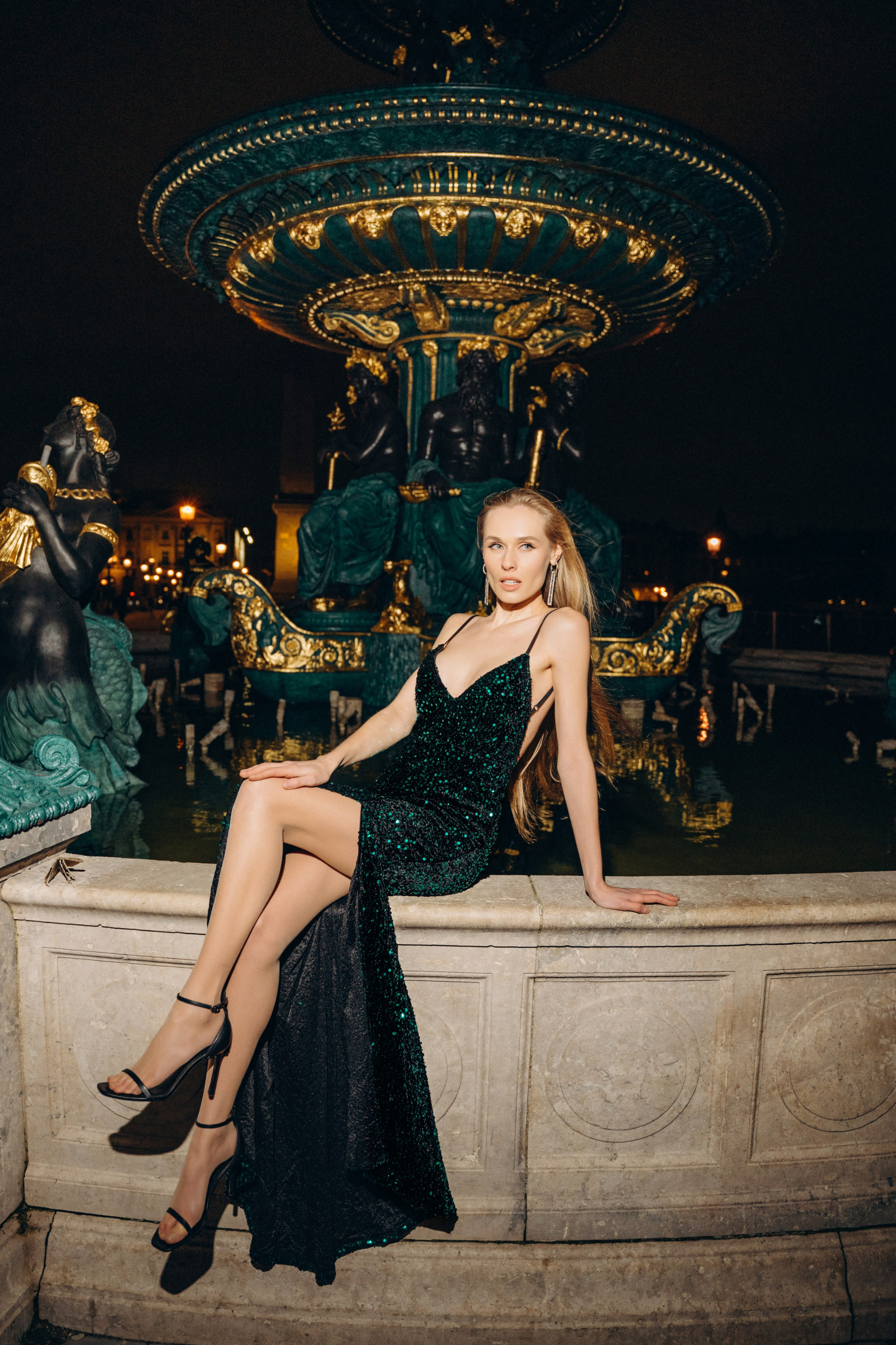 Night Paris/Ночная фотоссесия в Париже. Professional photographer in Paris — Shybitska Iryna