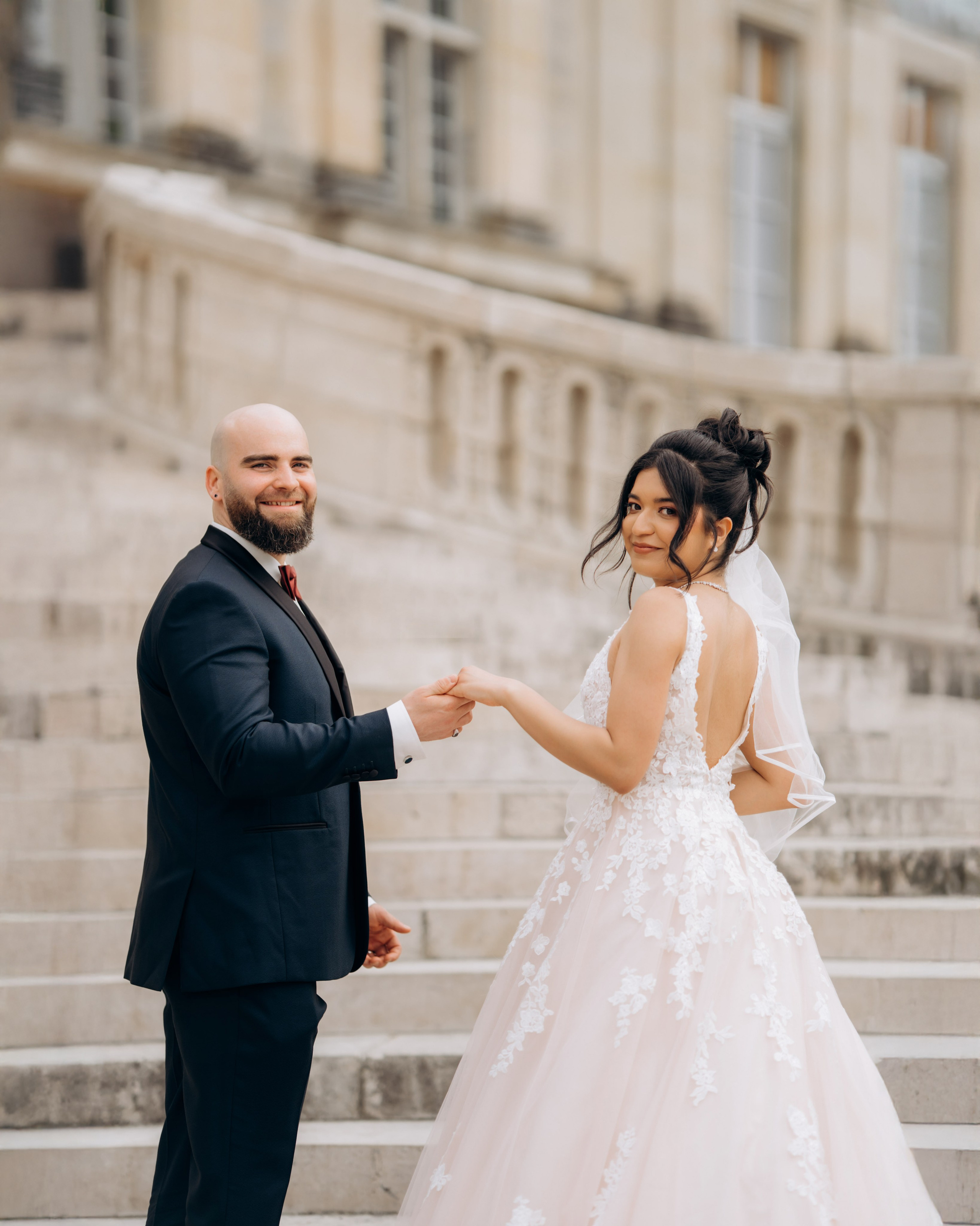 Town hall civil ceremony & wedding photoshoot in France. Professional photographer in Paris — Shybitska Iryna