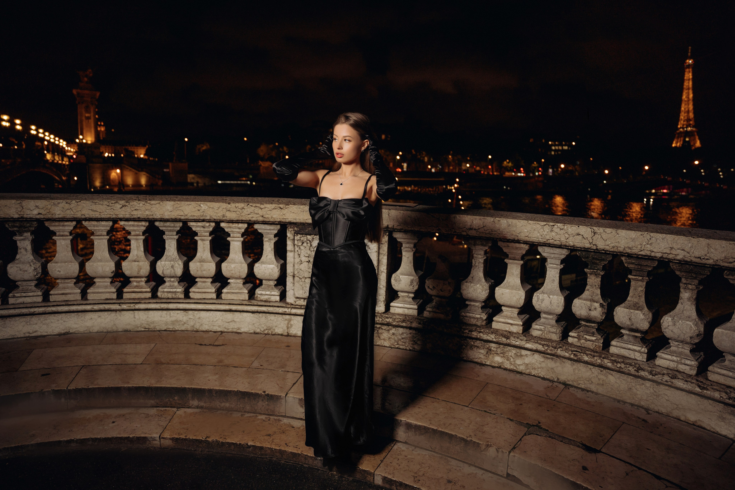 Night Paris/Ночная фотоссесия в Париже. Professional photographer in Paris — Shybitska Iryna