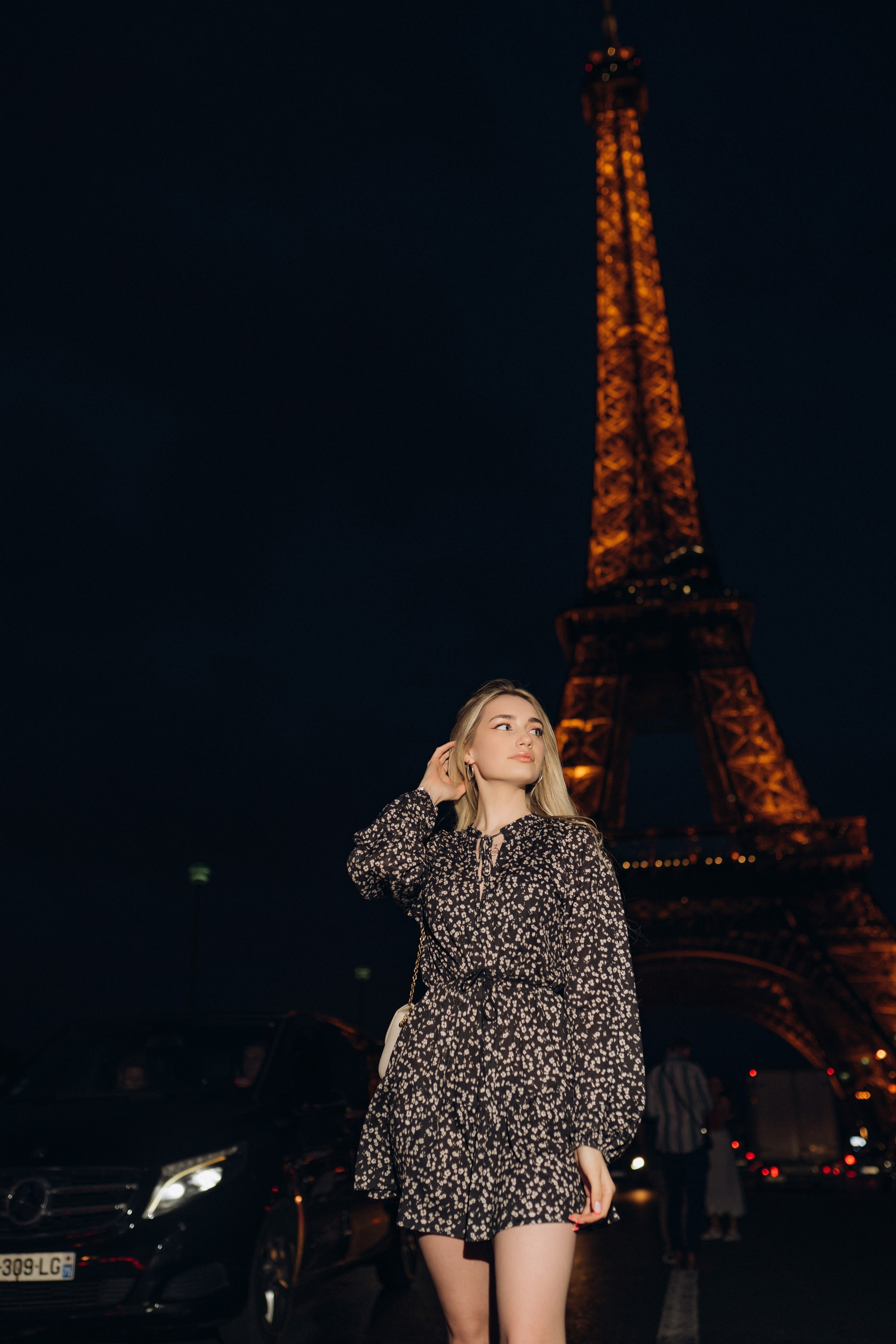 Night Paris/Ночная фотоссесия в Париже. Professional photographer in Paris — Shybitska Iryna