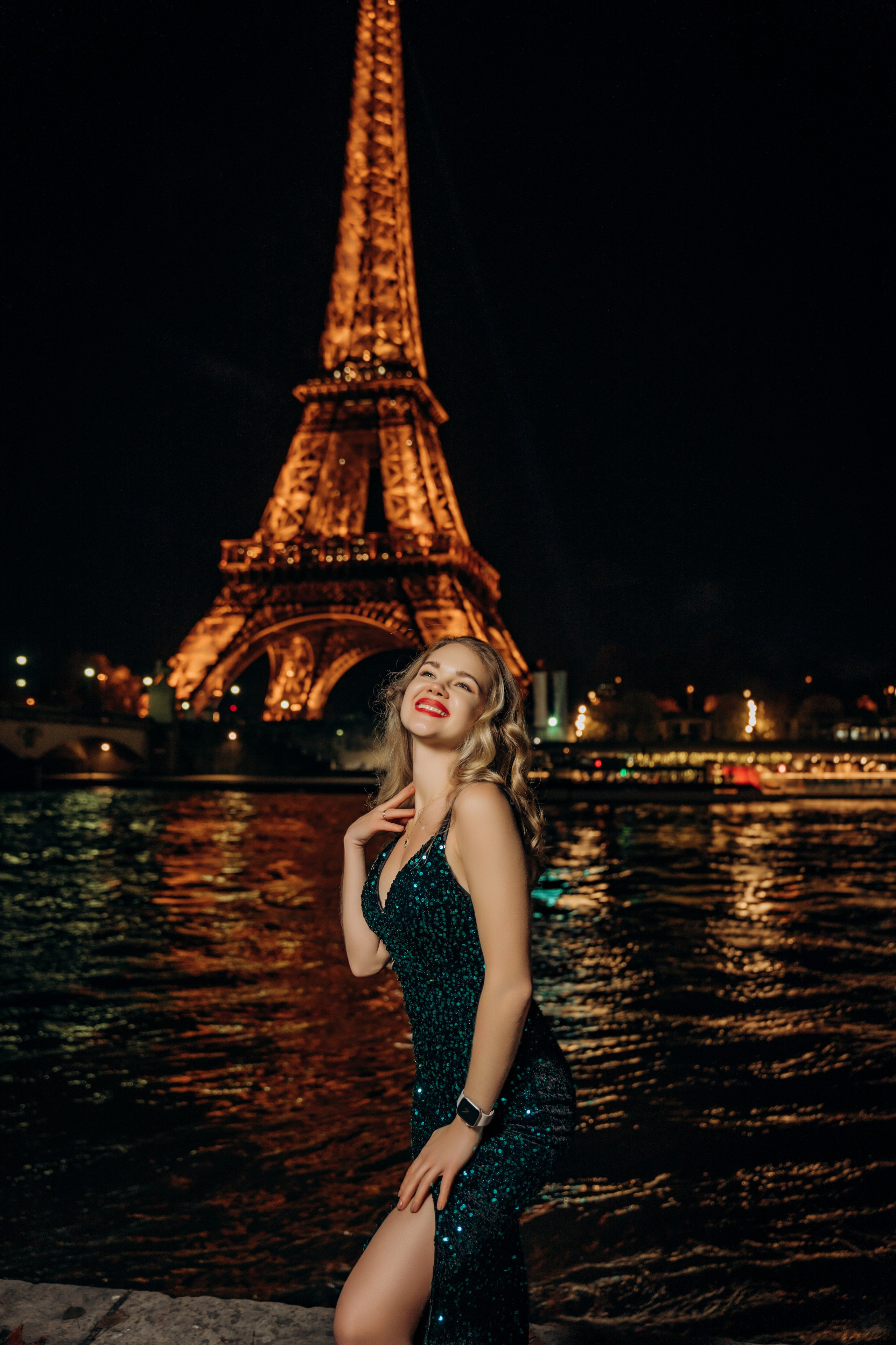 Night Paris/Ночная фотоссесия в Париже. Professional photographer in Paris — Shybitska Iryna