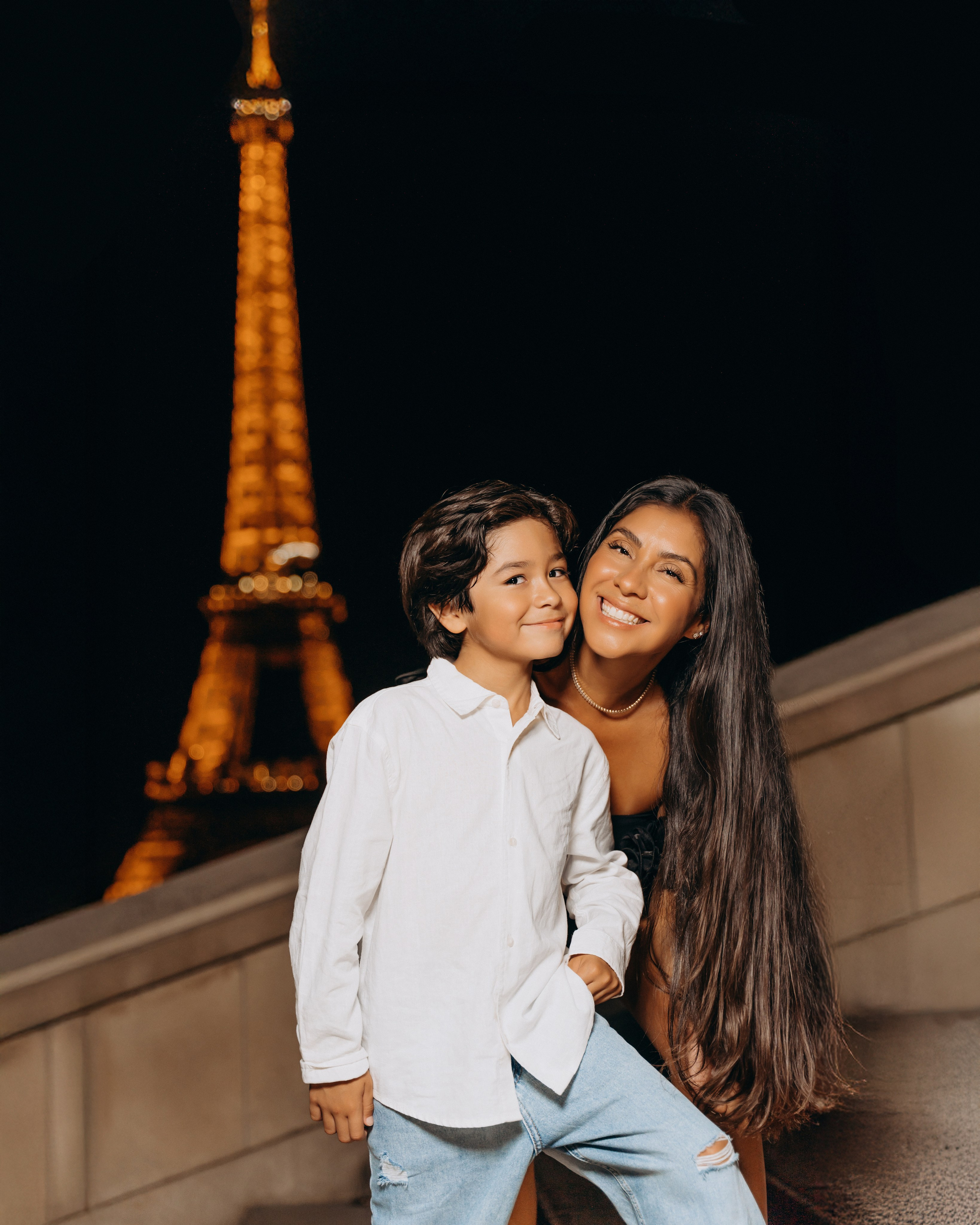 Night Paris/Ночная фотоссесия в Париже. Professional photographer in Paris — Shybitska Iryna