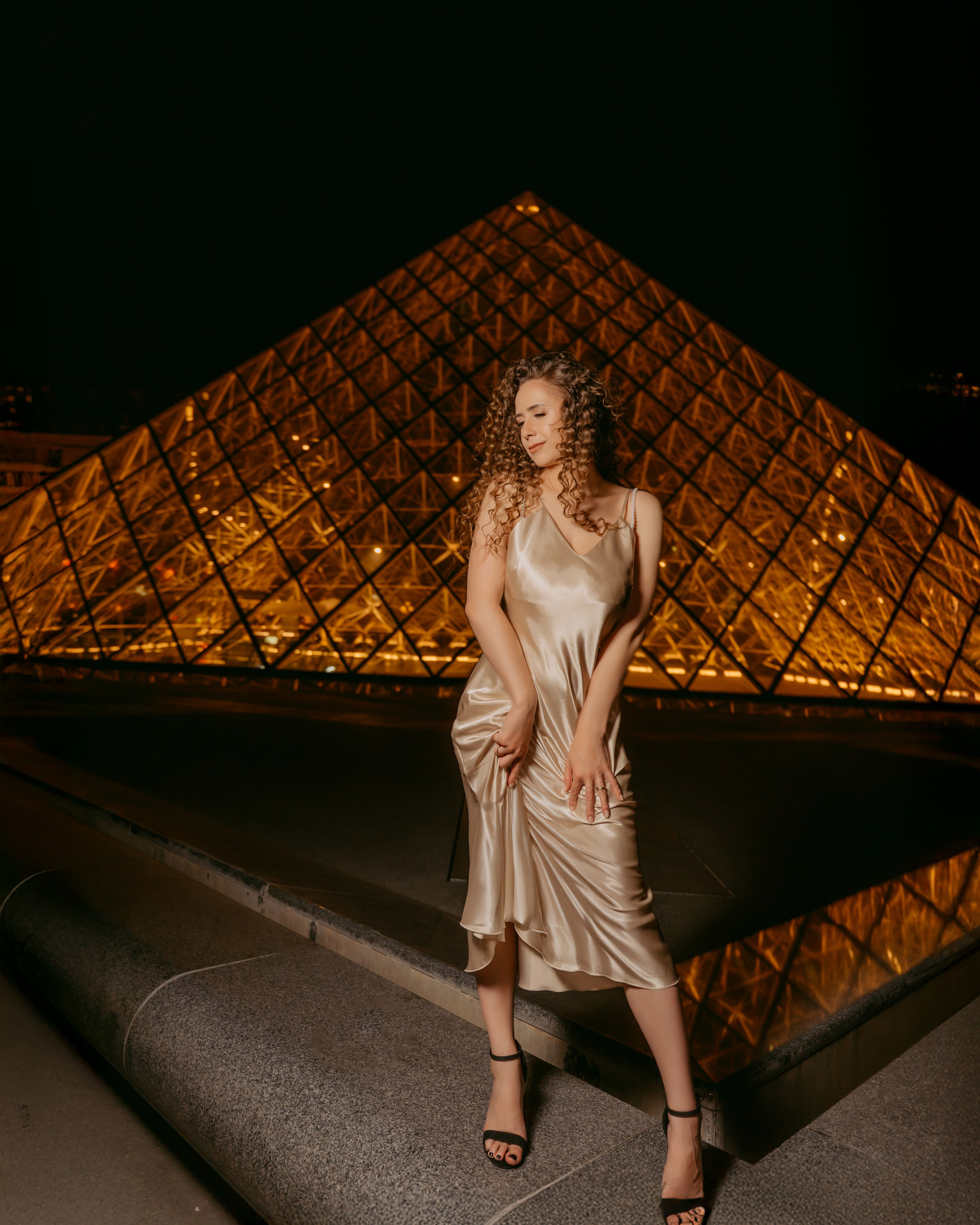 Night Paris/Ночная фотоссесия в Париже. Professional photographer in Paris — Shybitska Iryna