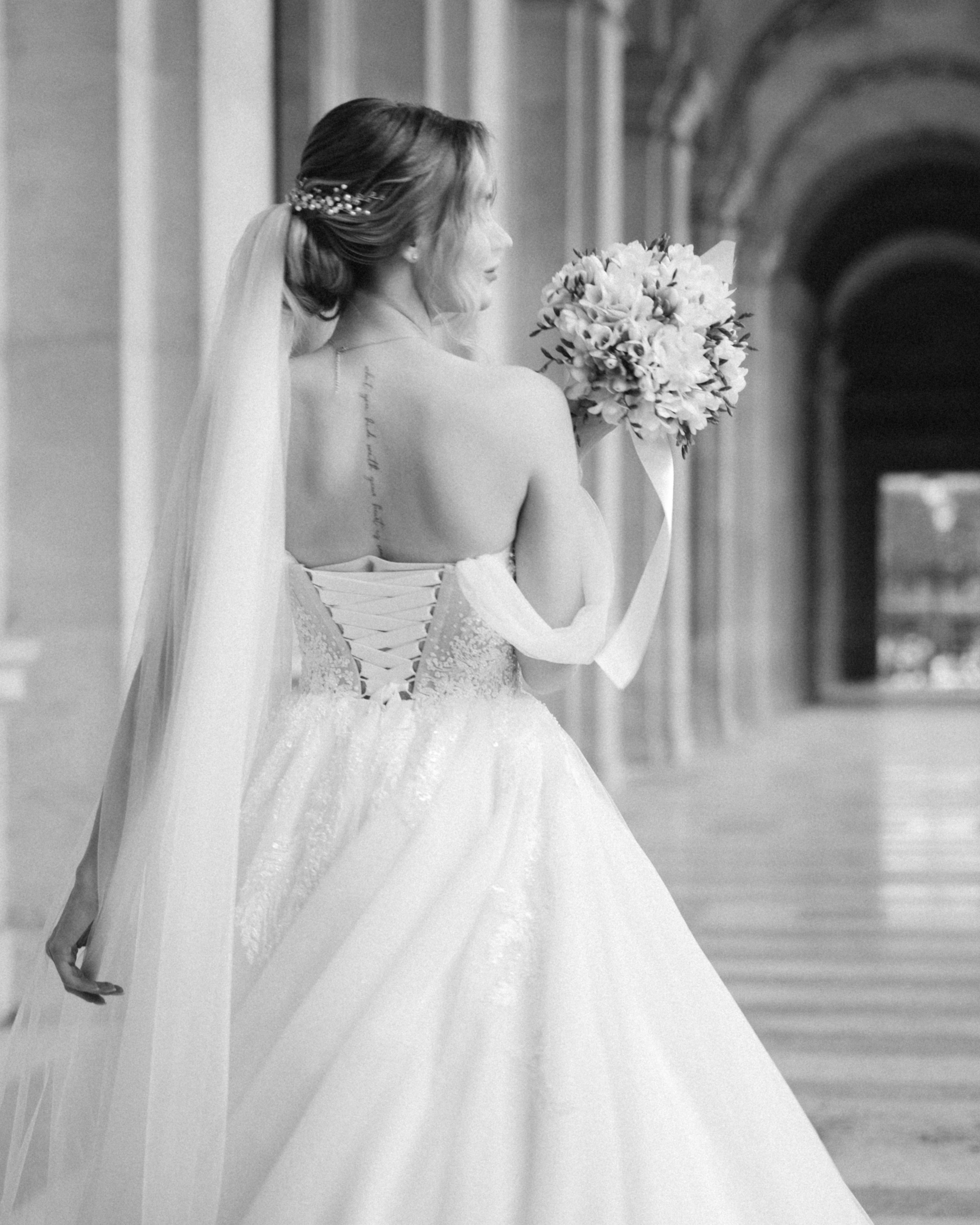 Wedding Day in Paris and Reception. Professional photographer in Paris — Shybitska Iryna