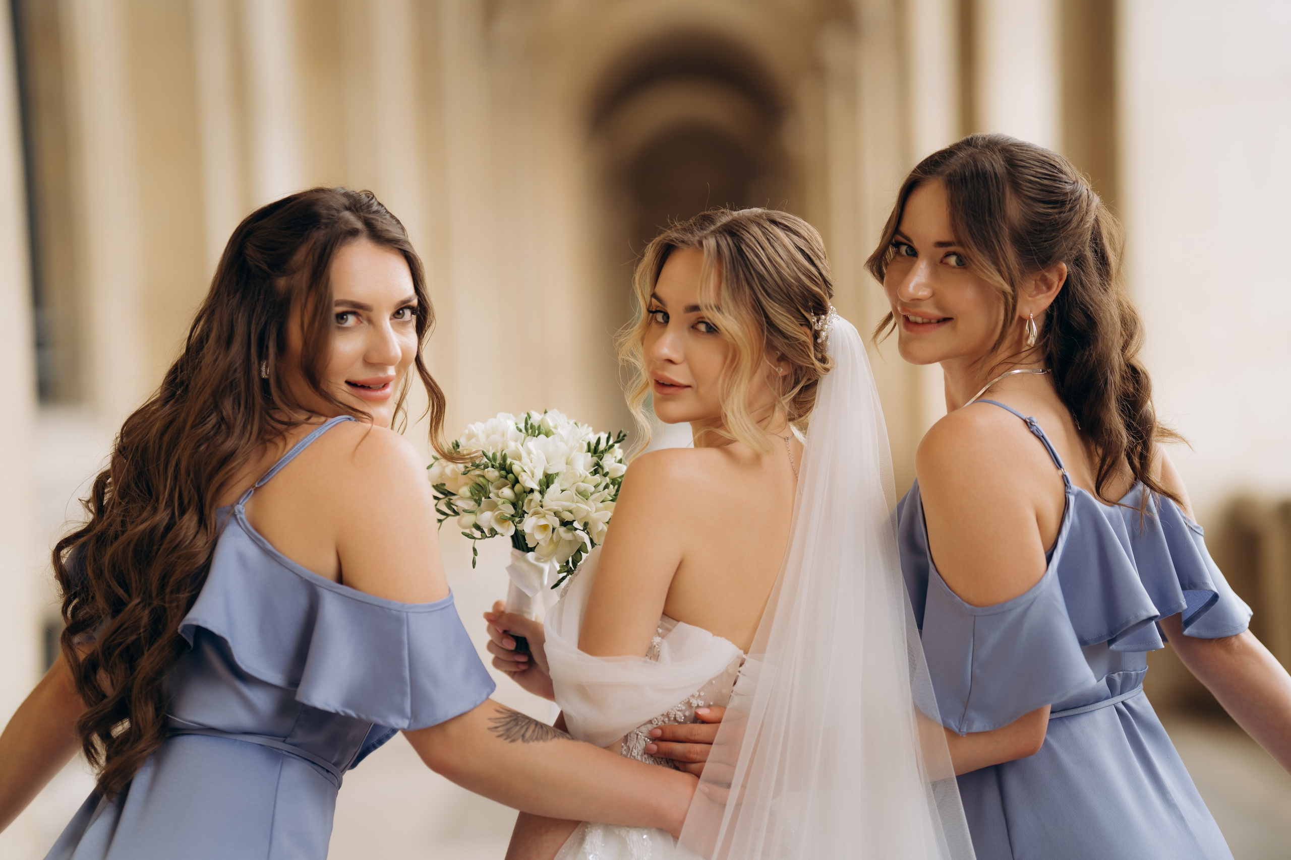 Wedding Day in Paris and Reception. Professional photographer in Paris — Shybitska Iryna