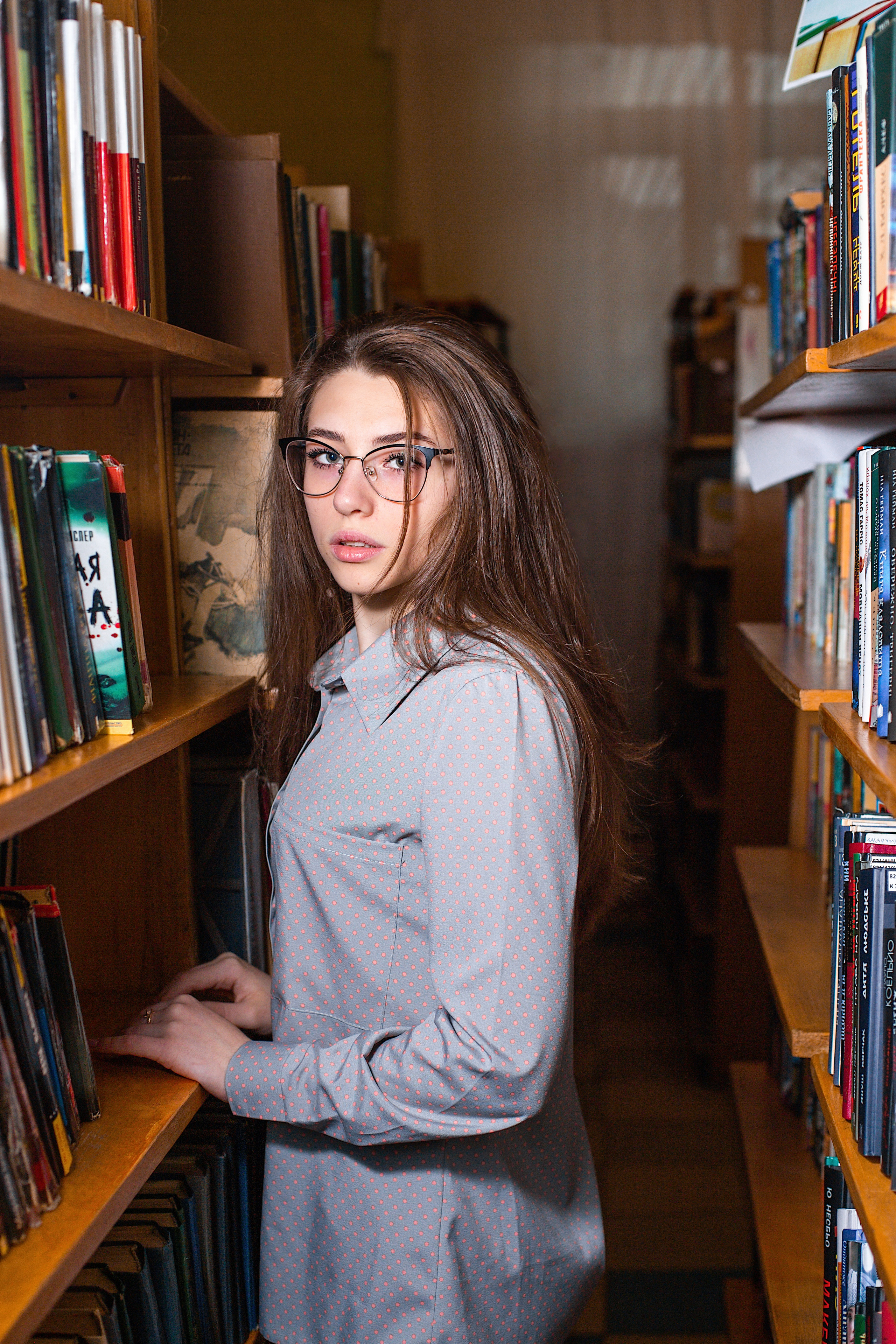 Фотосессия в библиотеке. Фотограф Аня Самофалова