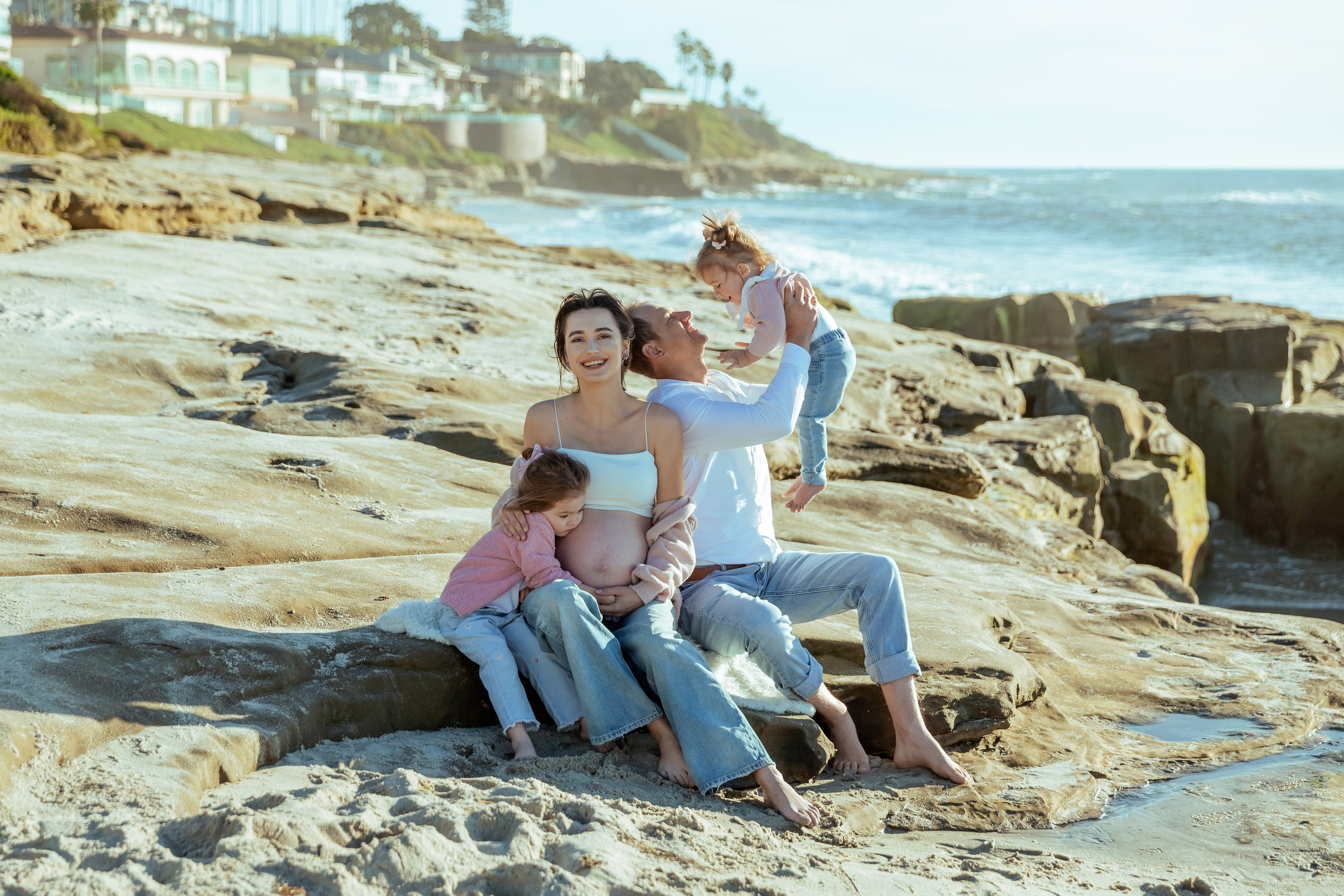Maternity Photoshoot | La Jolla Beach. Inna Plekhanova | San Diego Photographer