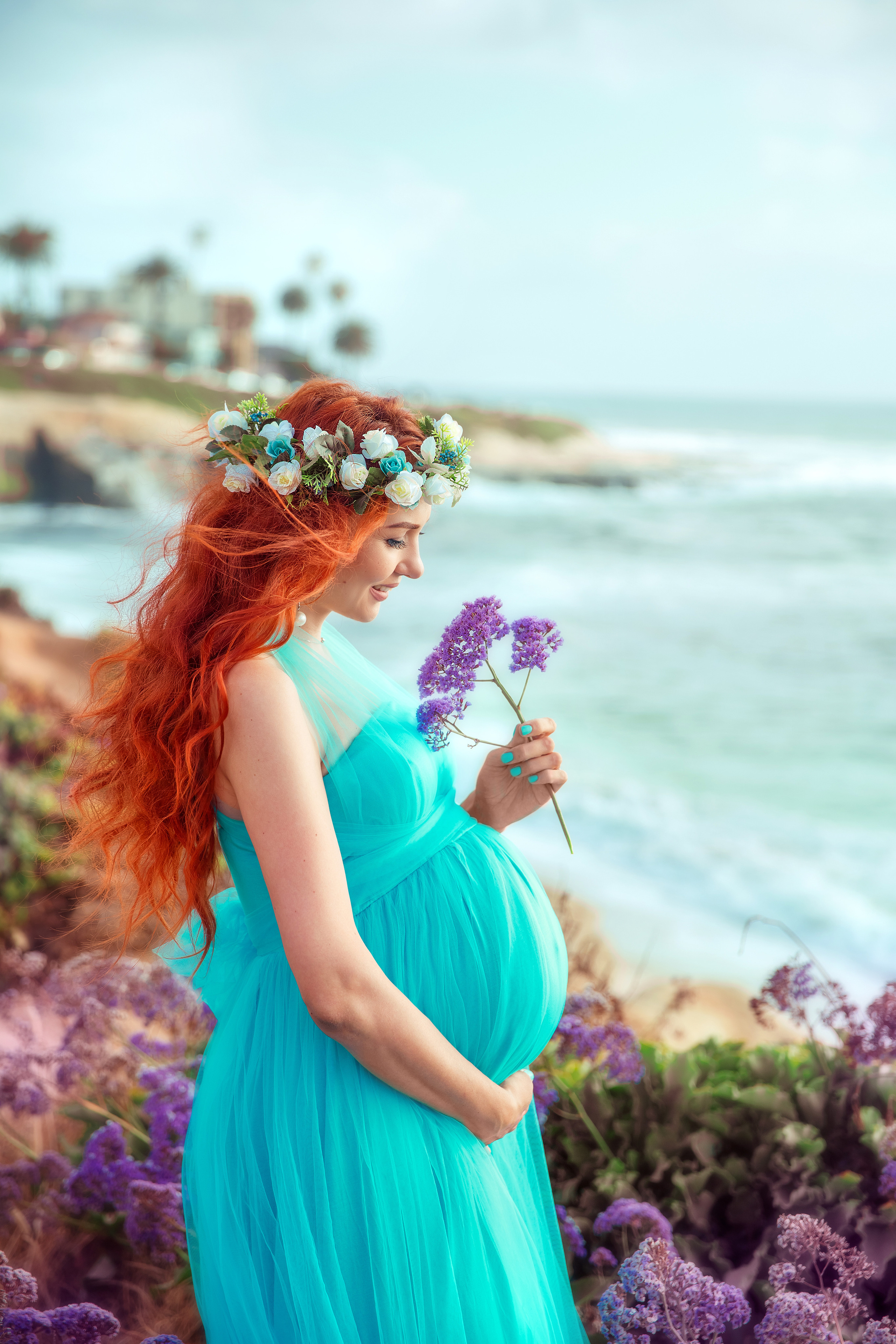 «Waiting for a miracle» Dubovinsky family (La Jolla Beach). FAMILY & KIDS PHOTOGRAPHER in San Diego