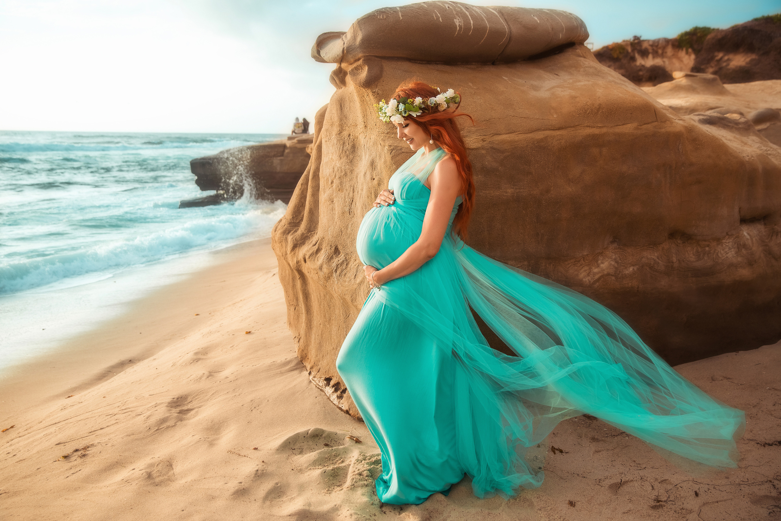 «Waiting for a miracle» Dubovinsky family (La Jolla Beach). FAMILY & KIDS PHOTOGRAPHER in San Diego