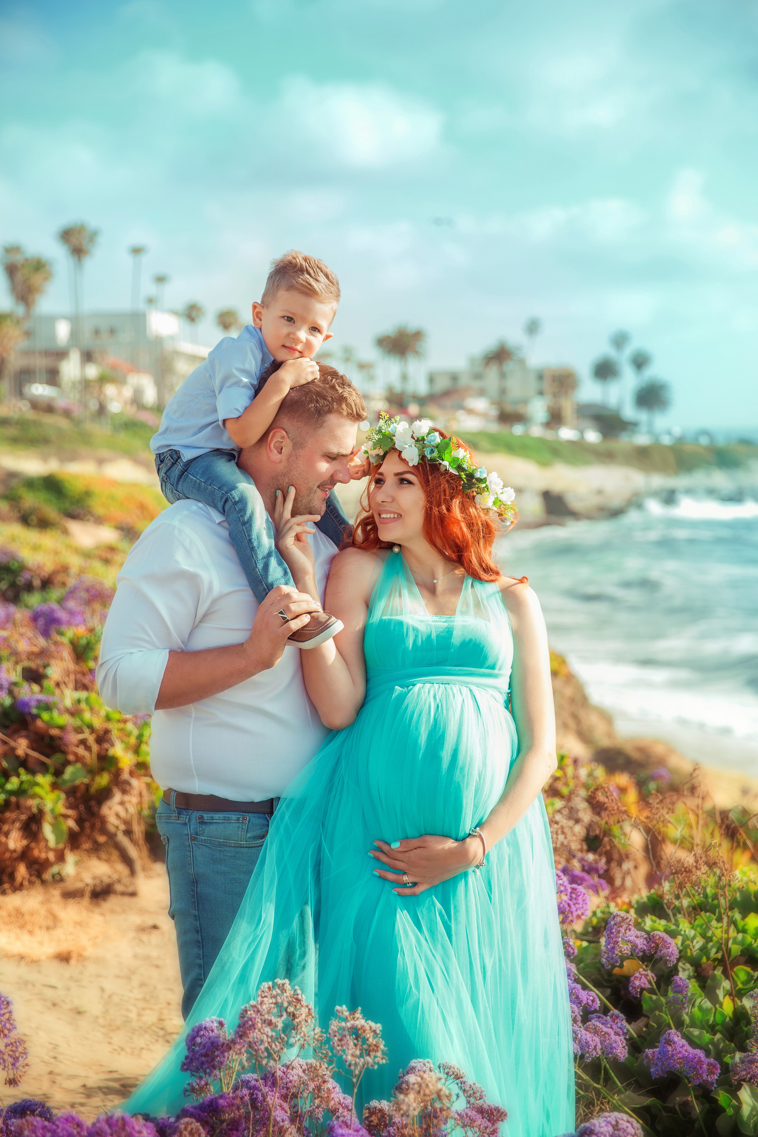 Maternity Photoshoot | La Jolla Beach. Inna Plekhanova | San Diego Photographer