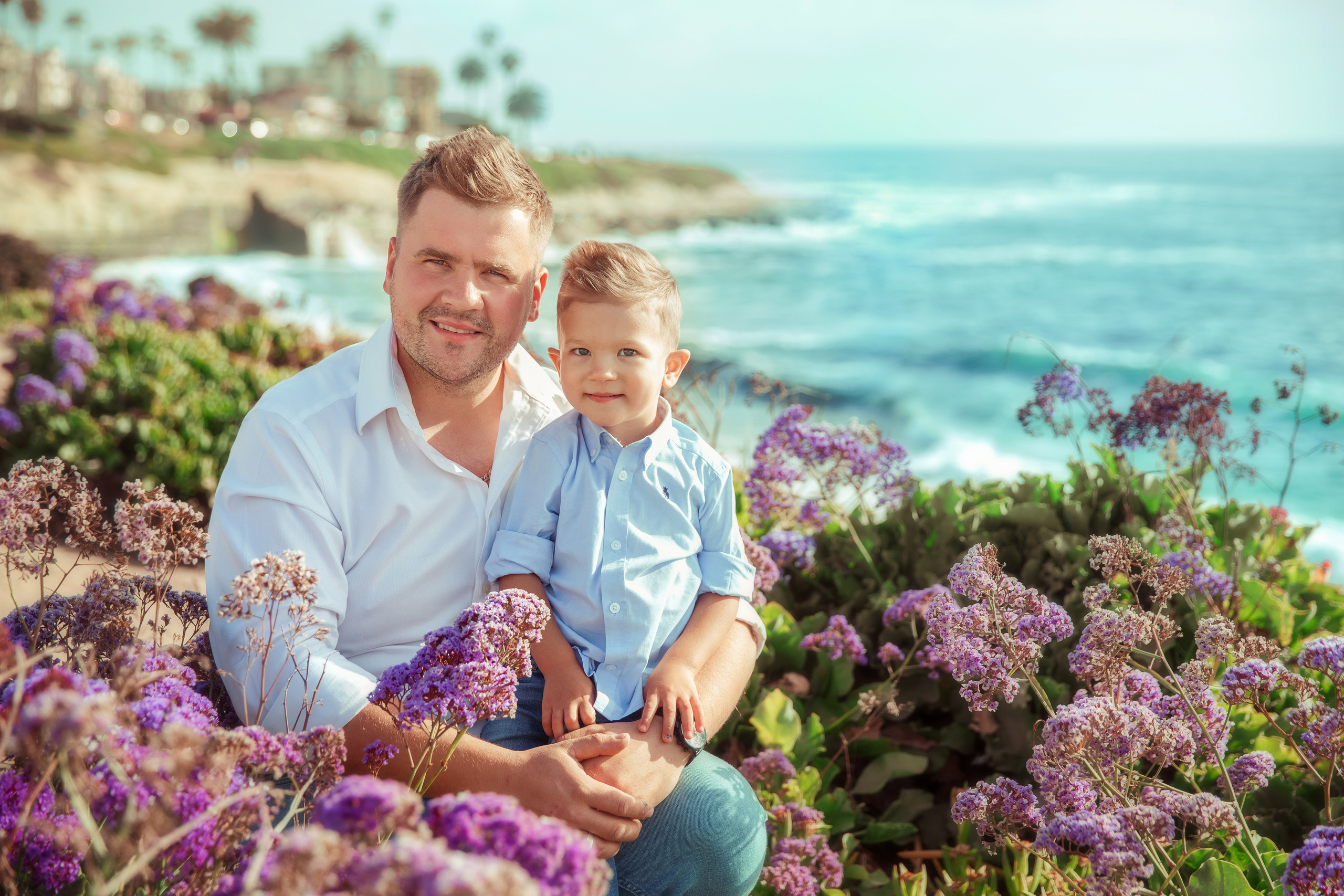 «Waiting for a miracle» Dubovinsky family (La Jolla Beach). FAMILY & KIDS PHOTOGRAPHER in San Diego