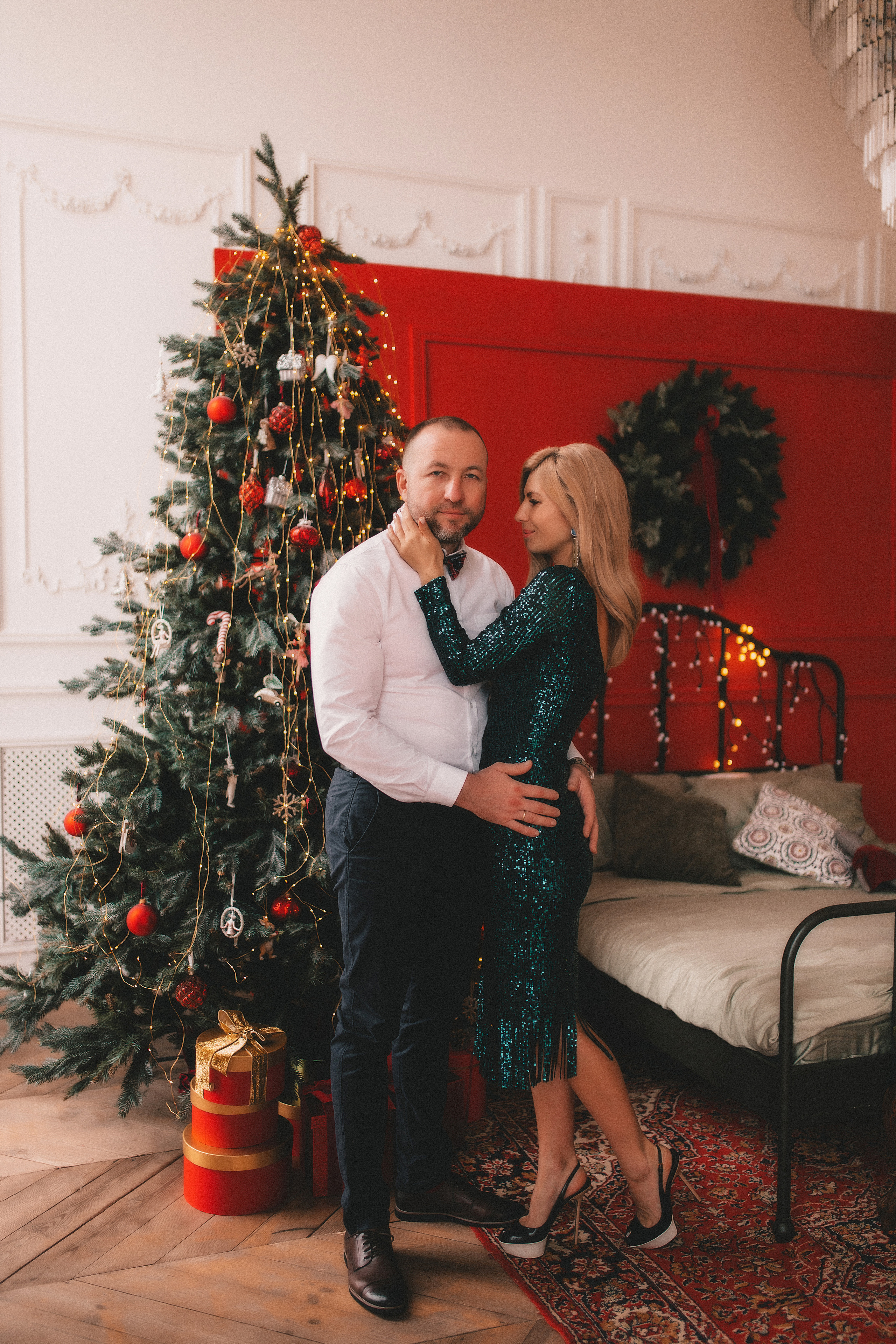 Новогодняя история Алены Алексея Алисы и Сергея. Семейный и свадебный фотограф в Харьков