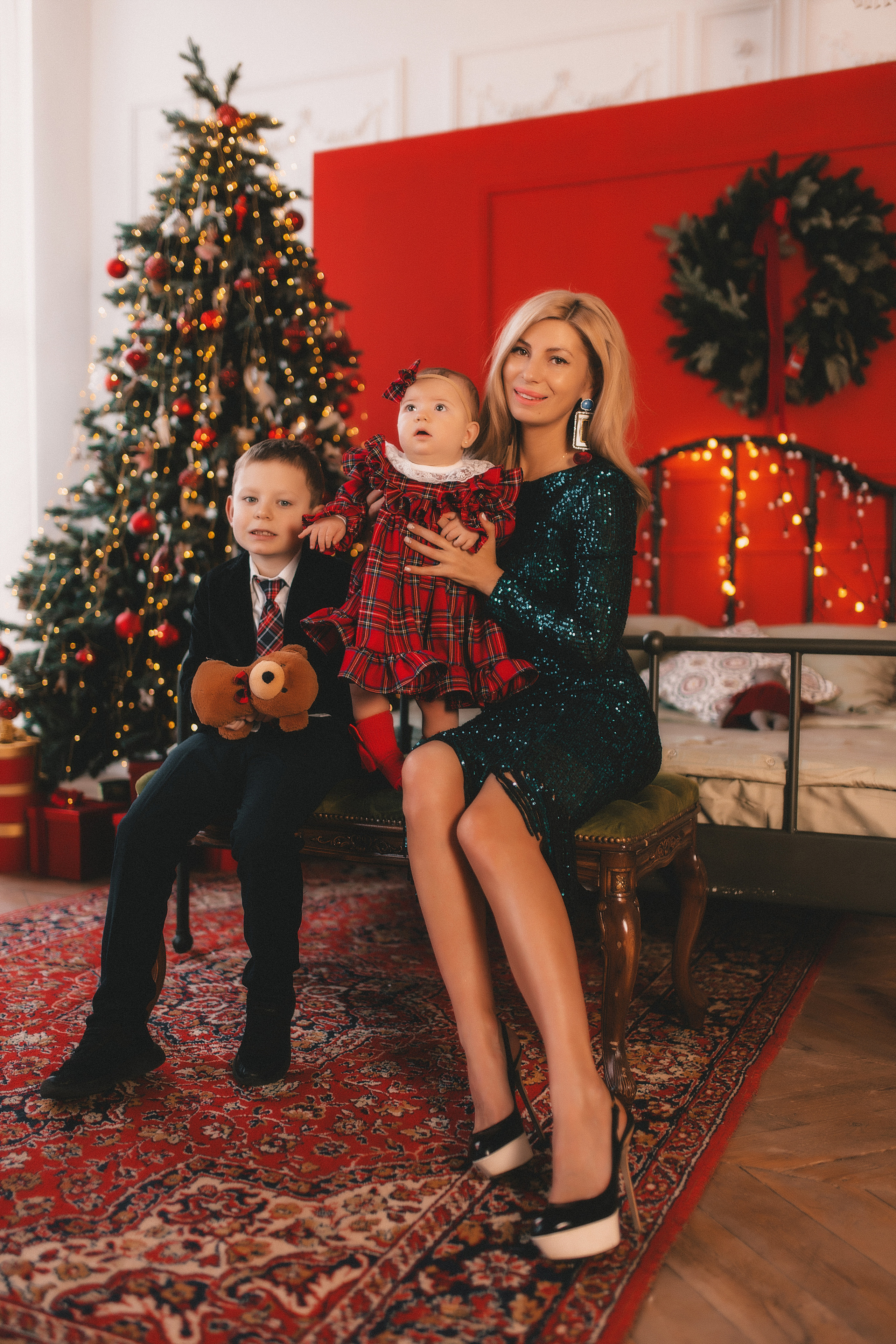 Новогодняя история Алены Алексея Алисы и Сергея. Семейный и свадебный фотограф в Харьков