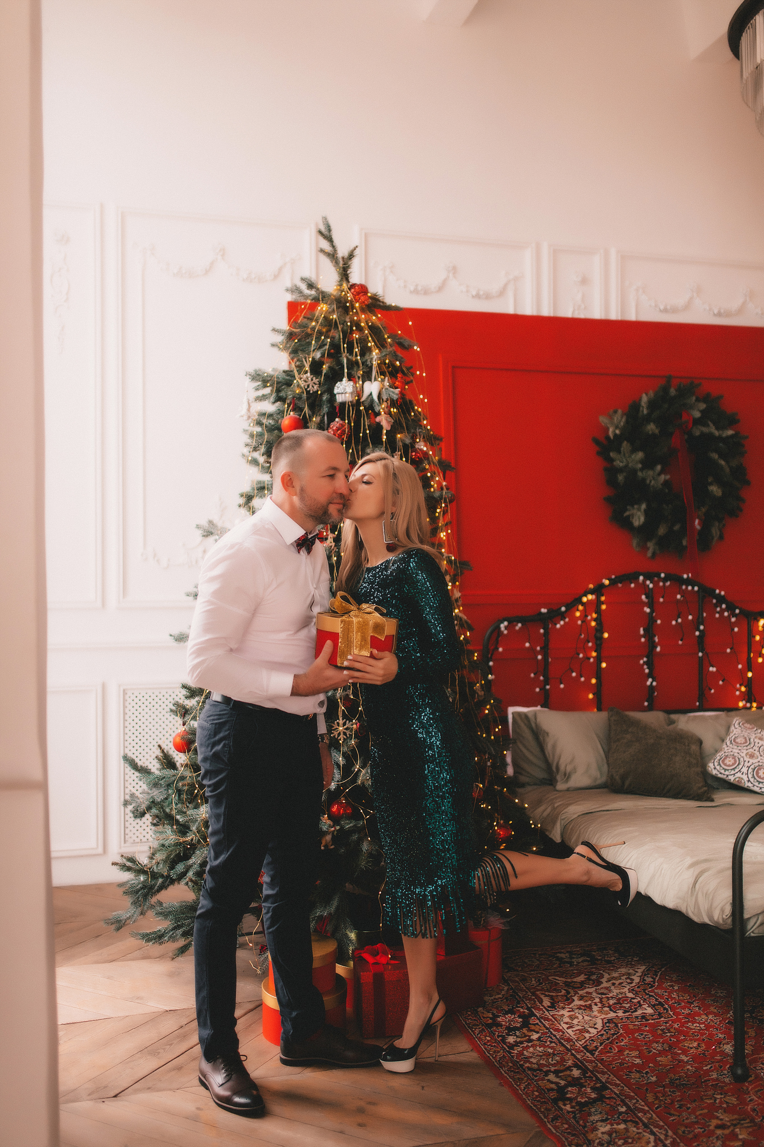 Новогодняя история Алены Алексея Алисы и Сергея. Семейный и свадебный фотограф в Харьков