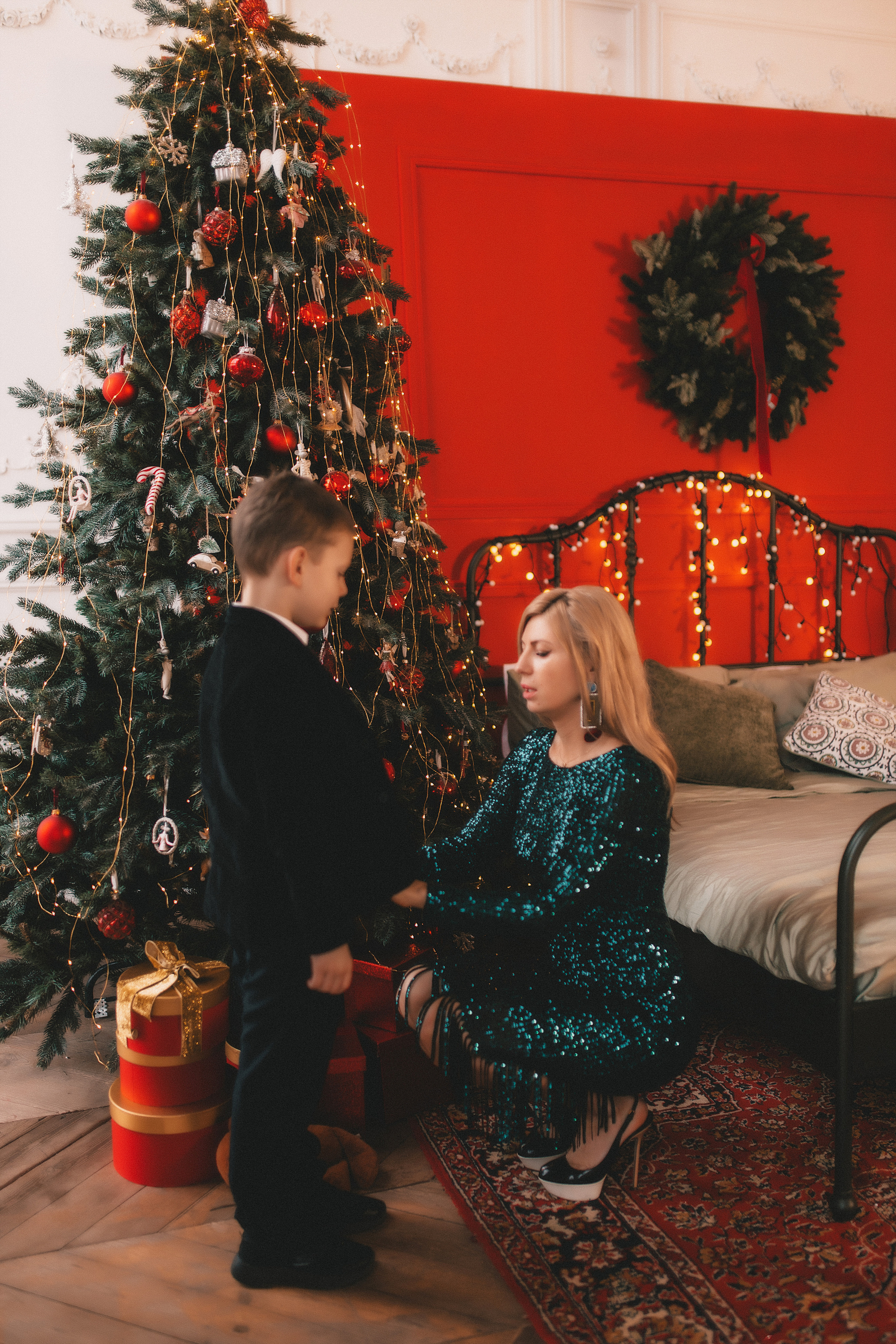 Новогодняя история Алены Алексея Алисы и Сергея. Семейный и свадебный фотограф в Харьков