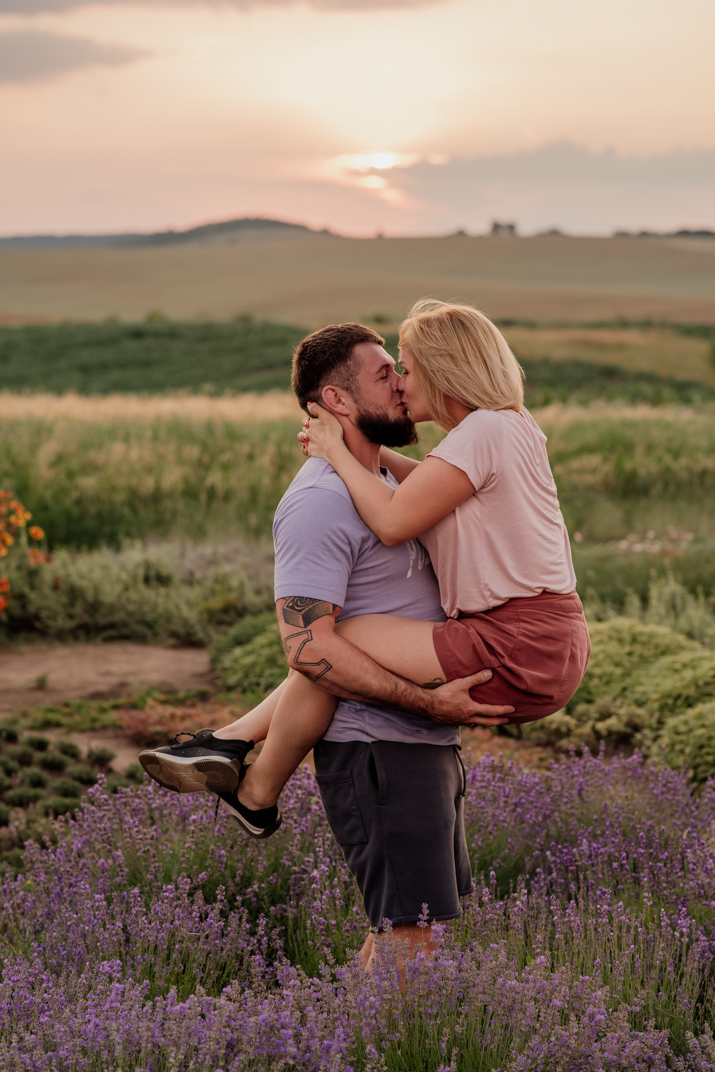 Сімейна фотосесія в лаванді. Микола, Христина, Марк, Макар, Меланія. Сімейний, дитячий та індивідуальний фотограф в м. Тернопіль, м. Львів