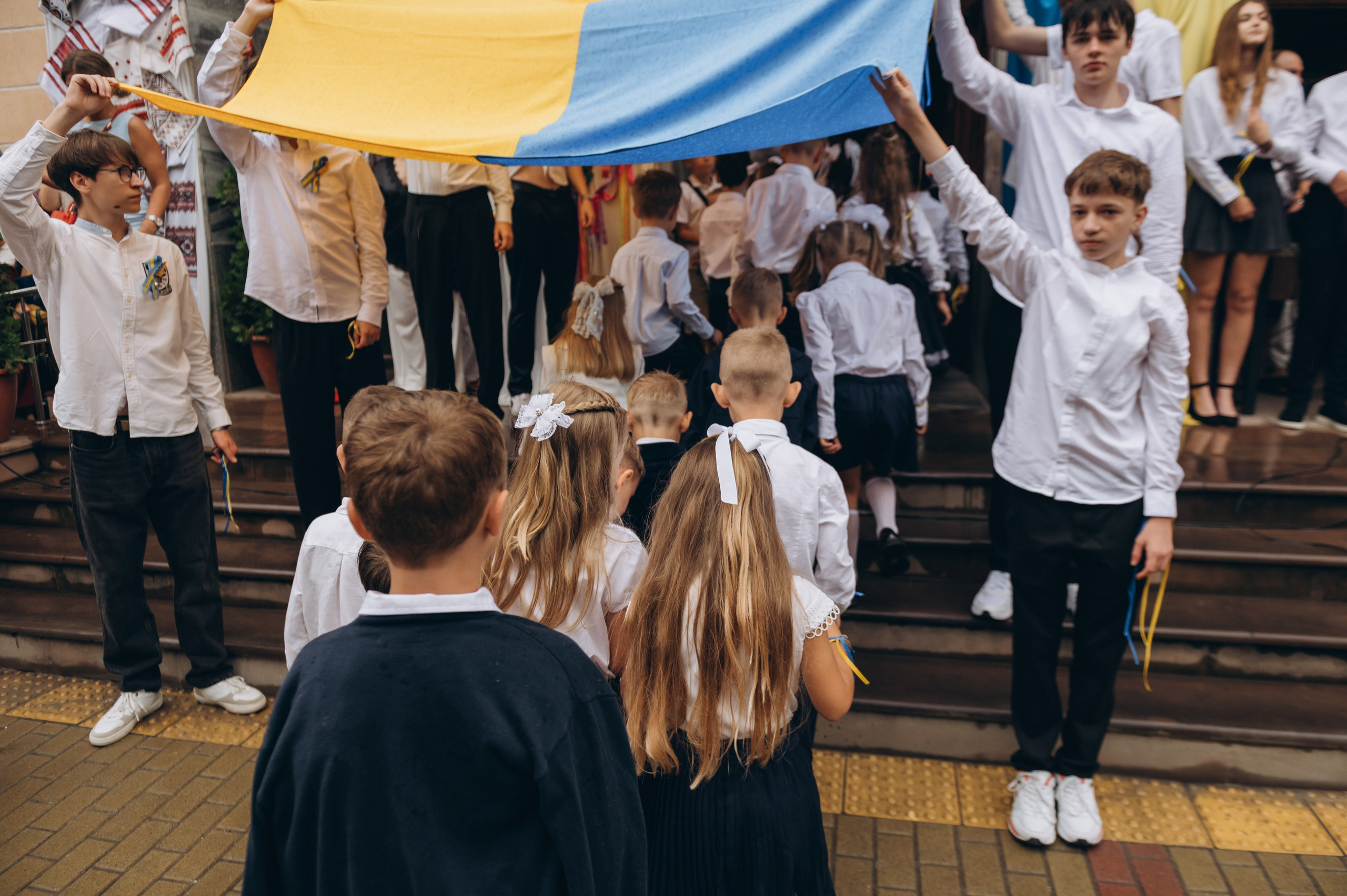 Перший дзвоник у Тернополі, фотосесія першокласників