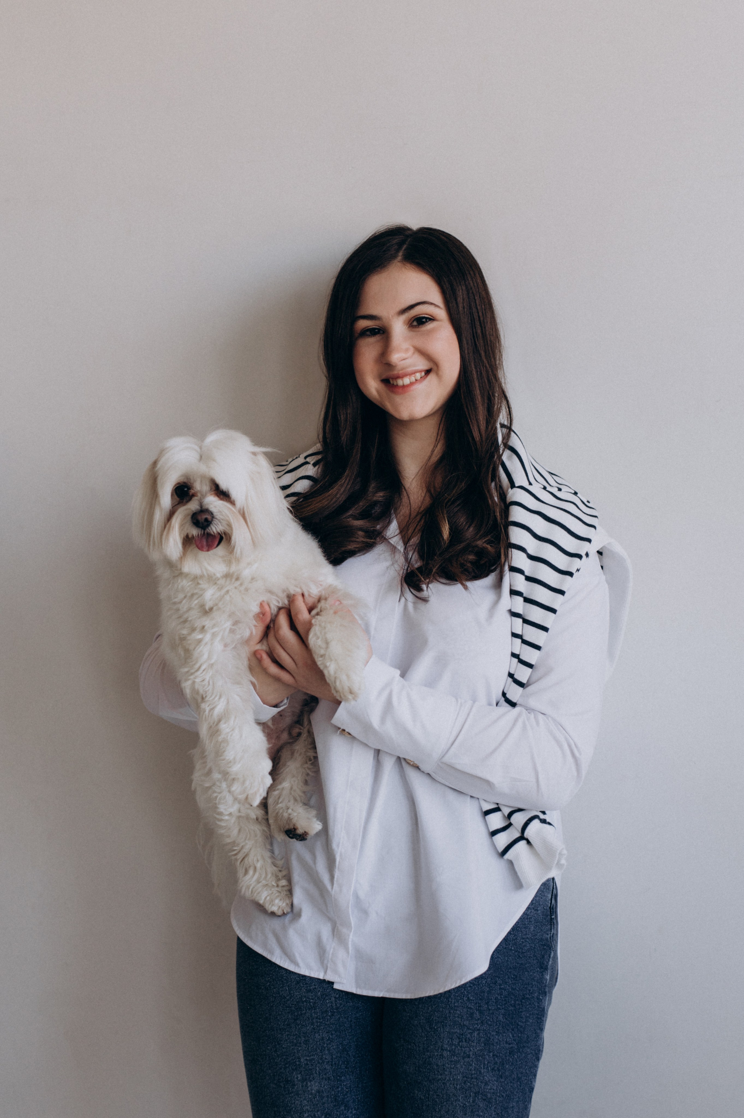 Індивідуальна фотосесія у студії, зйомка з домашнім улюбленцем. Сімейний, дитячий та індивідуальний фотограф в м. Тернопіль, м. Львів