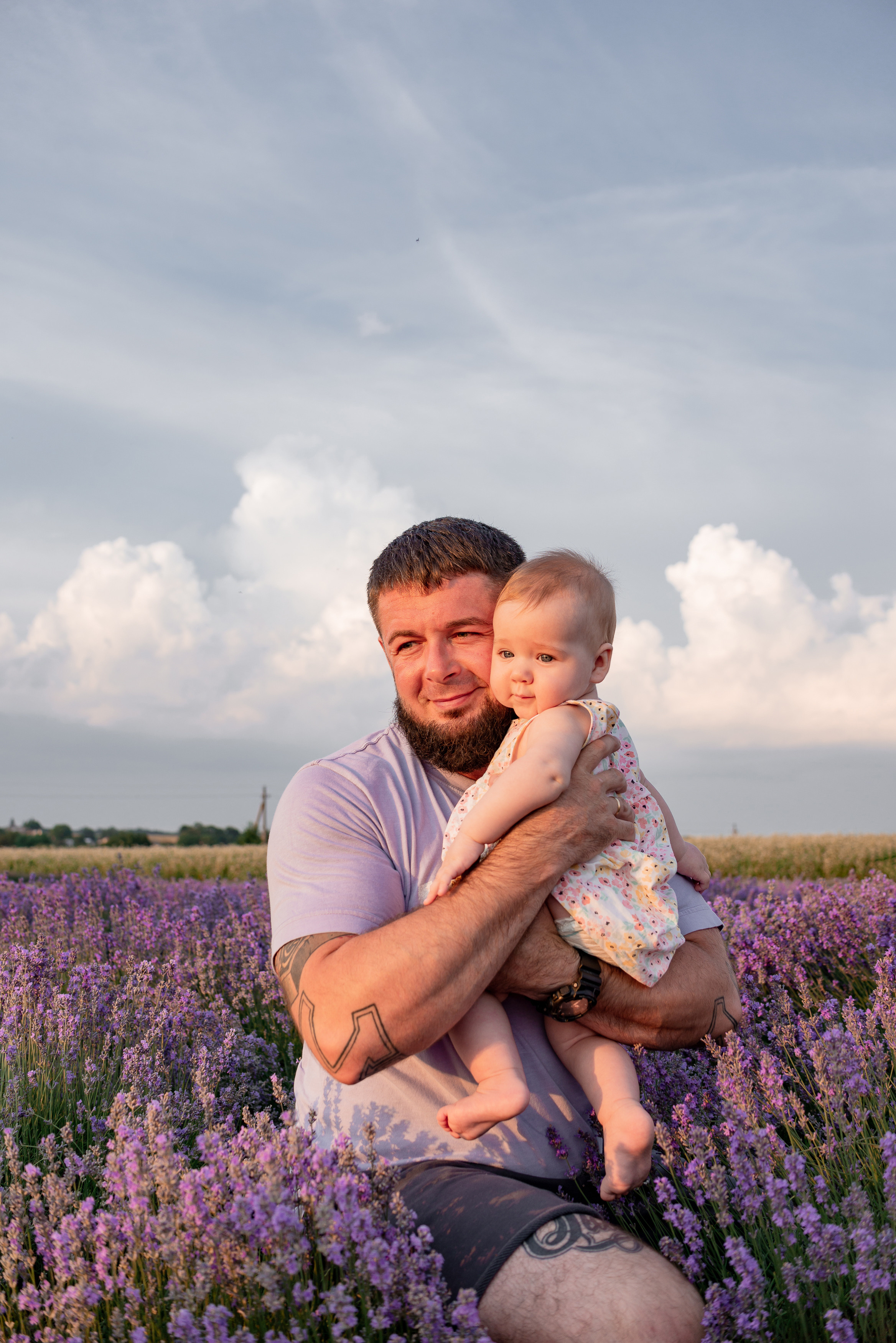 Сімейна фотосесія в лаванді. Микола, Христина, Марк, Макар, Меланія. Сімейний, дитячий та індивідуальний фотограф в м. Тернопіль, м. Львів