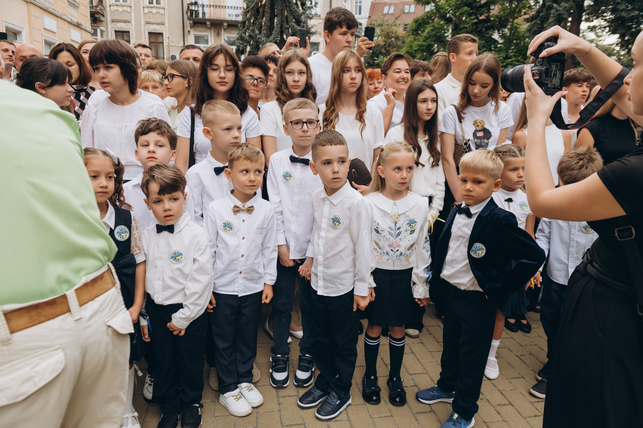 Перший дзвоник у Тернополі, фотосесія першокласників