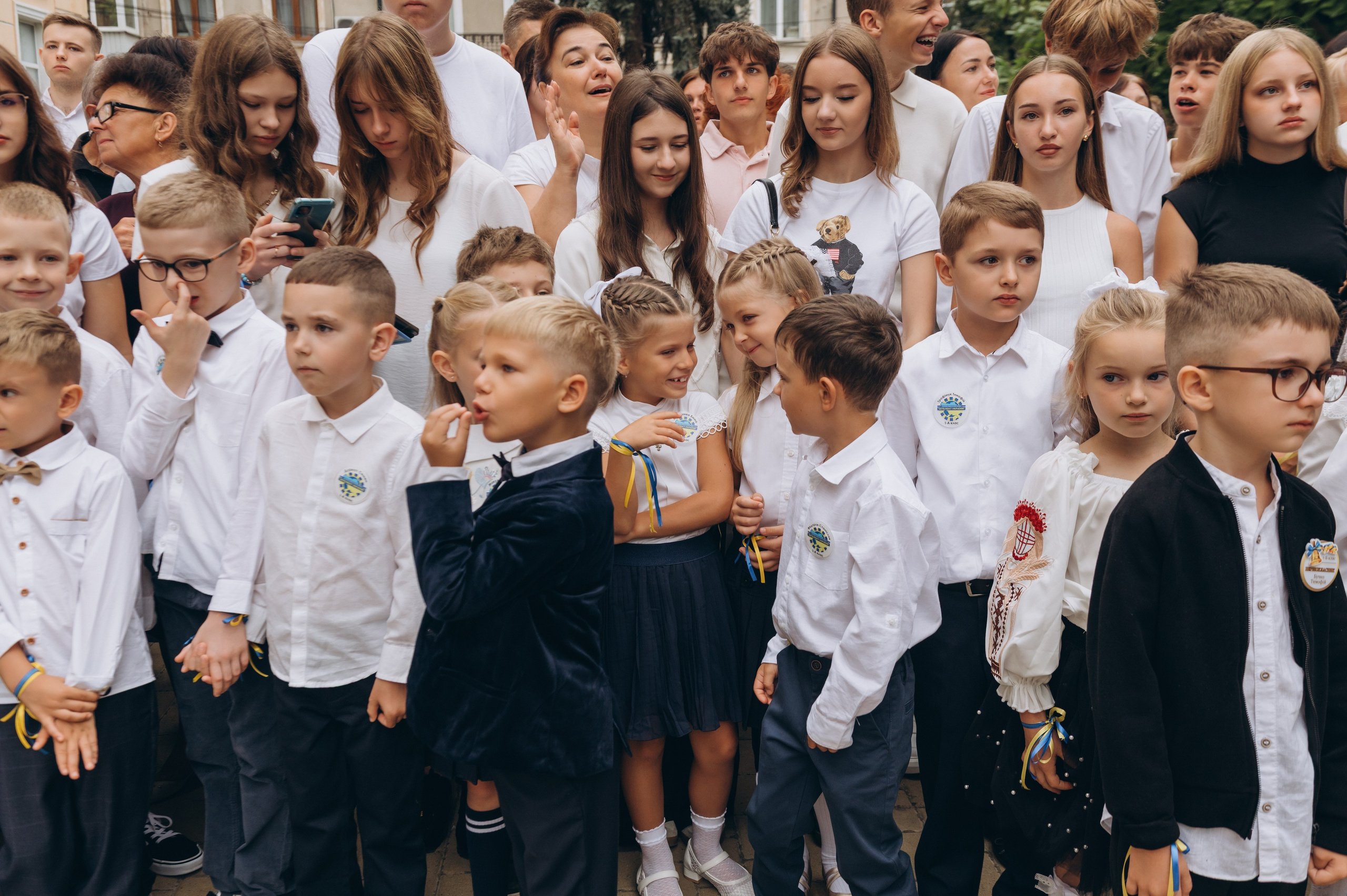 Перший дзвоник у Тернополі, фотосесія першокласників