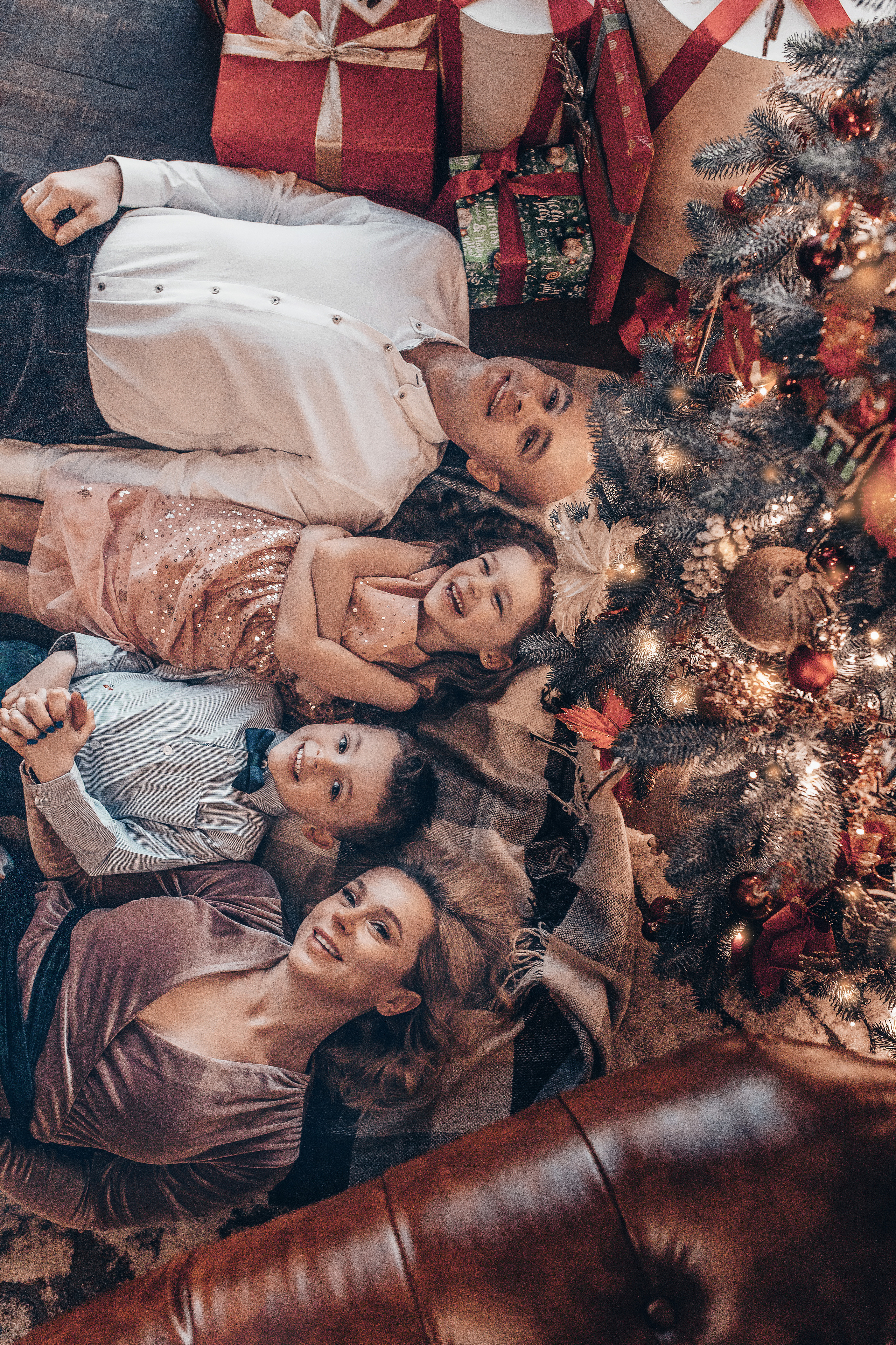 Новогодняя сьемка для Юлии, Георгия и их деток-Маши и Миши