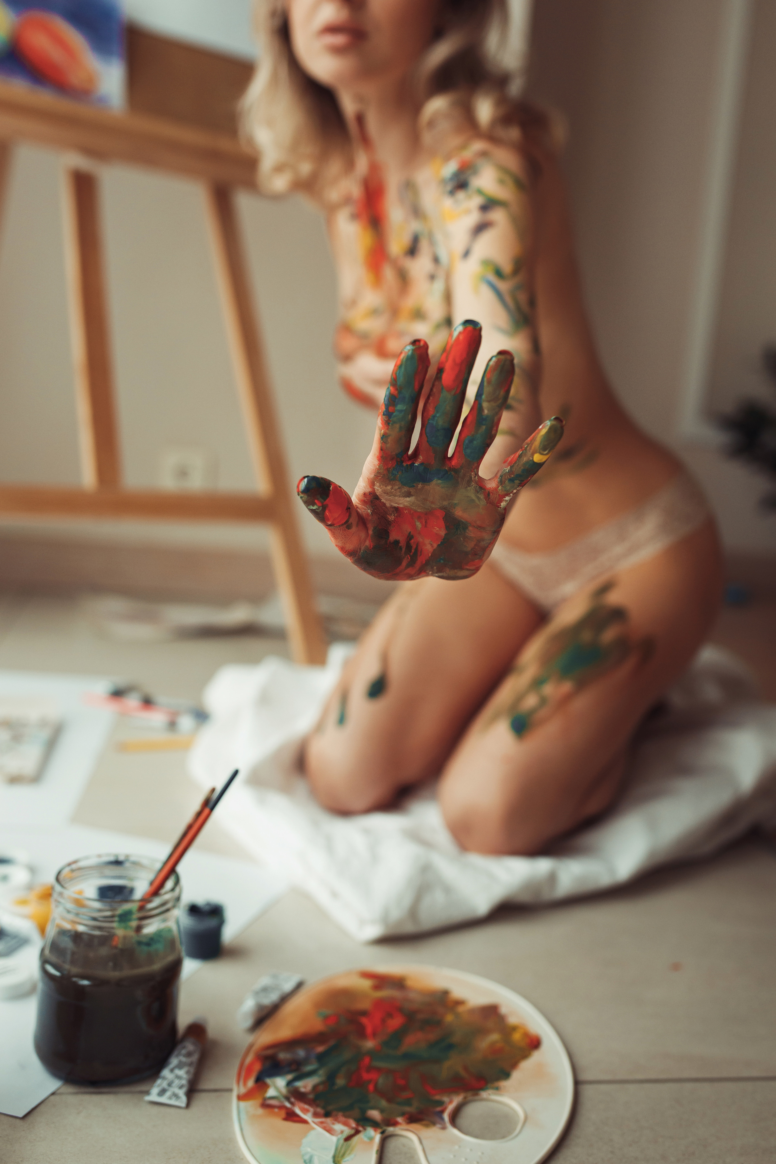 Девушка и краски. Ваш семейный фотограф в Харькове Ольга Маринцева