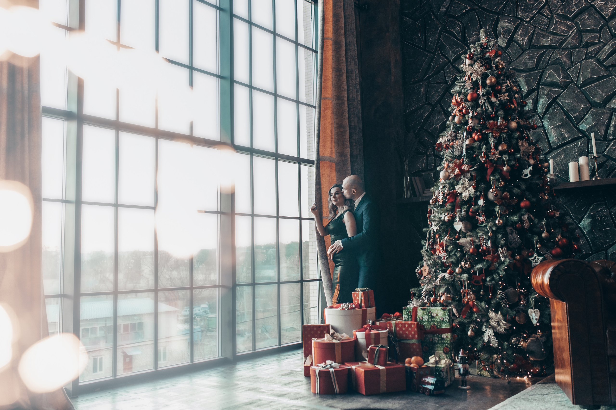 Новогодняя сьемка для Юлии, Георгия и их деток-Маши и Миши. Ваш семейный фотограф в Харькове Ольга Маринцева