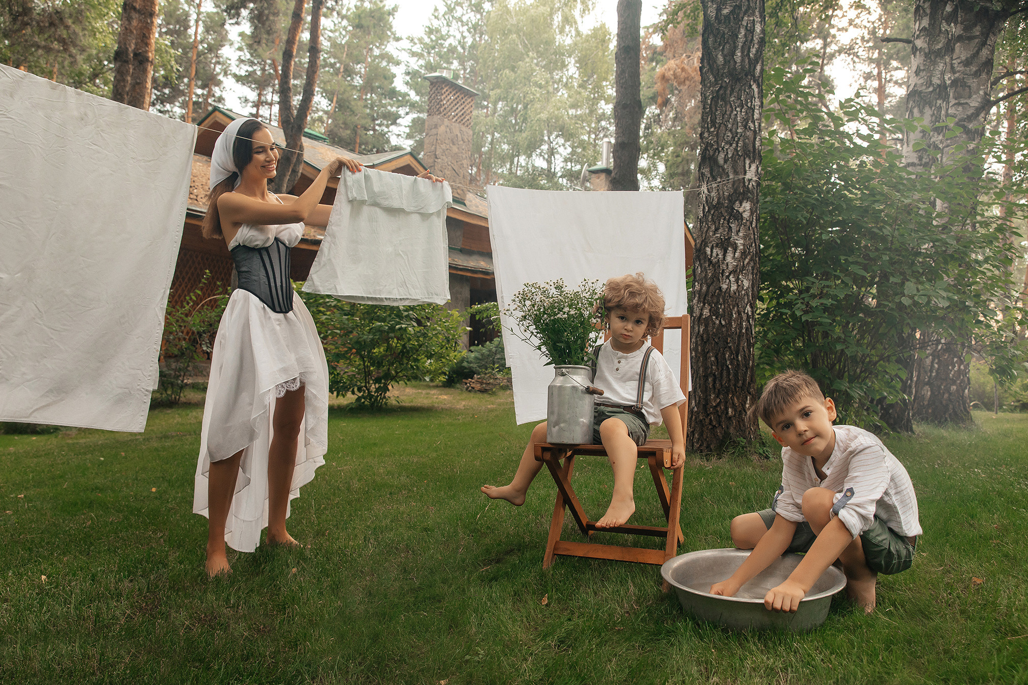 Большая стирка. Ваш семейный фотограф в Харькове Ольга Маринцева