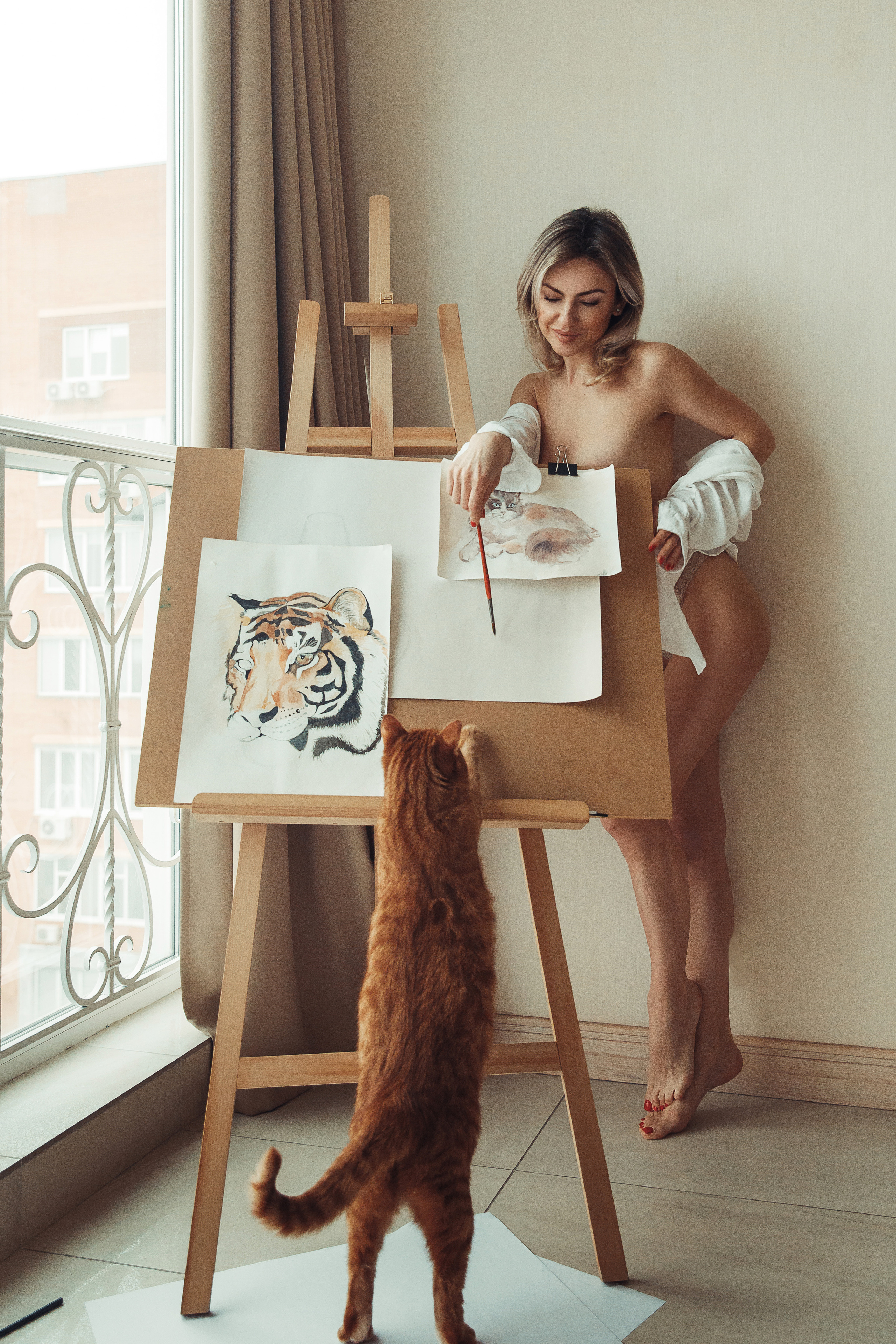 Девушка и краски. Ваш семейный фотограф в Харькове Ольга Маринцева