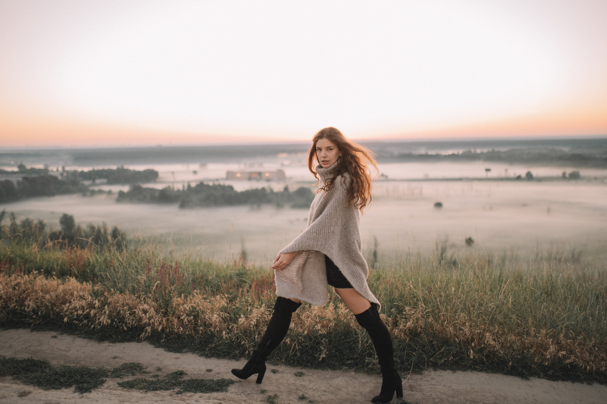 Світанок на планерній. Портретний та контент фотограф Київ