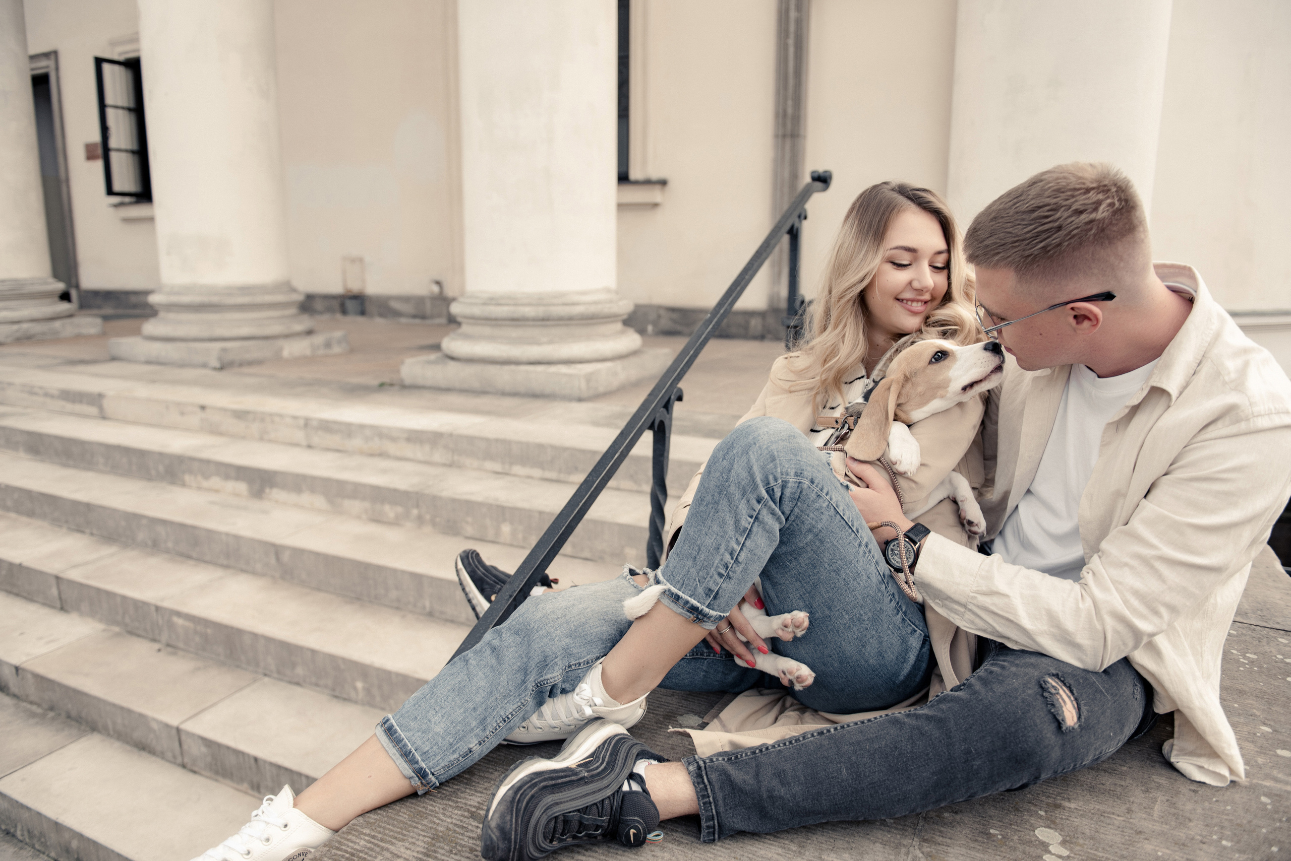 Love Story z pieskiem. NK Picture - Fotograf Lublin, Warszawa