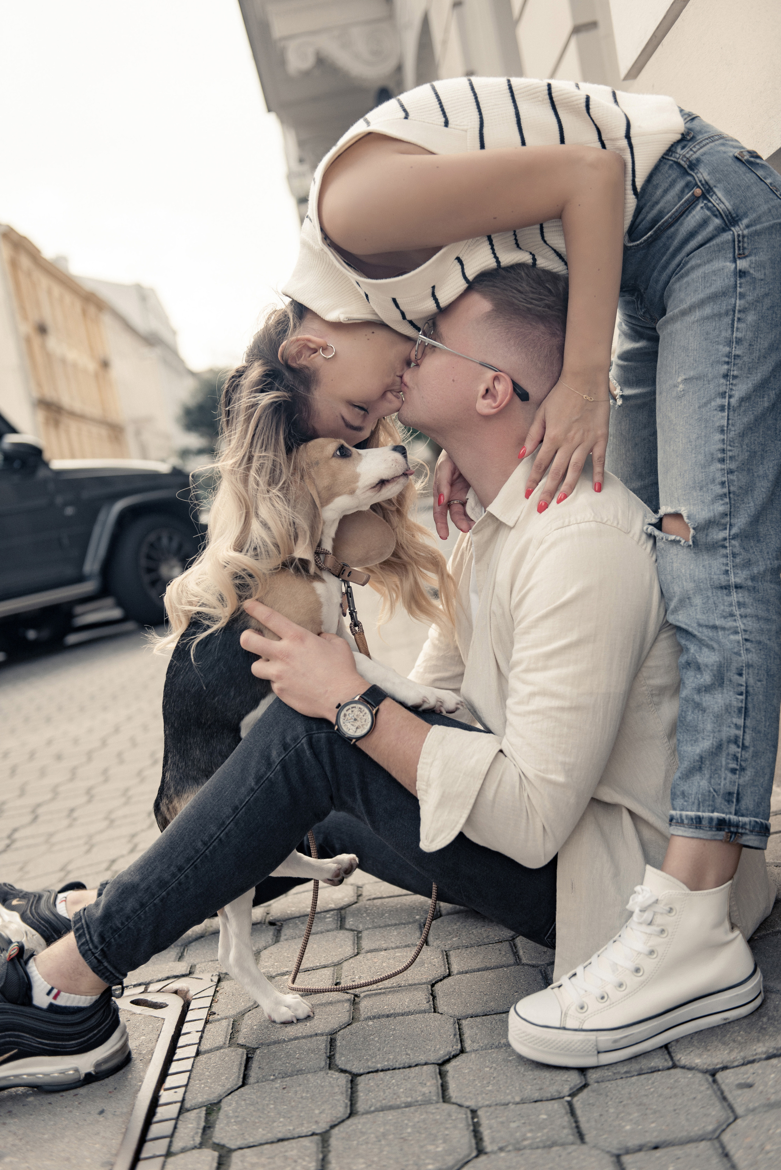 Love Story z pieskiem. NK Picture - Fotograf Lublin, Warszawa