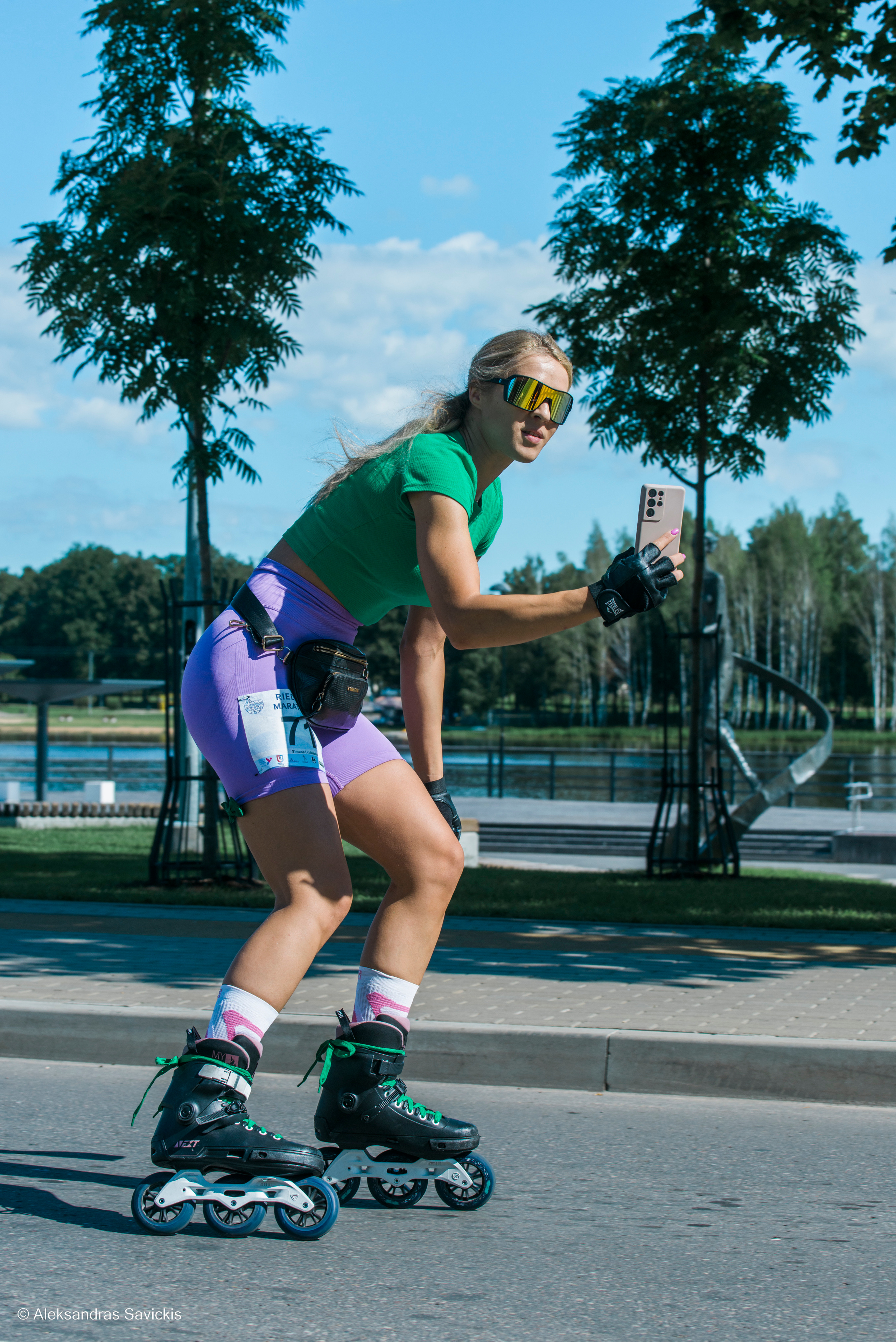 sporto fotografija, rieduciai