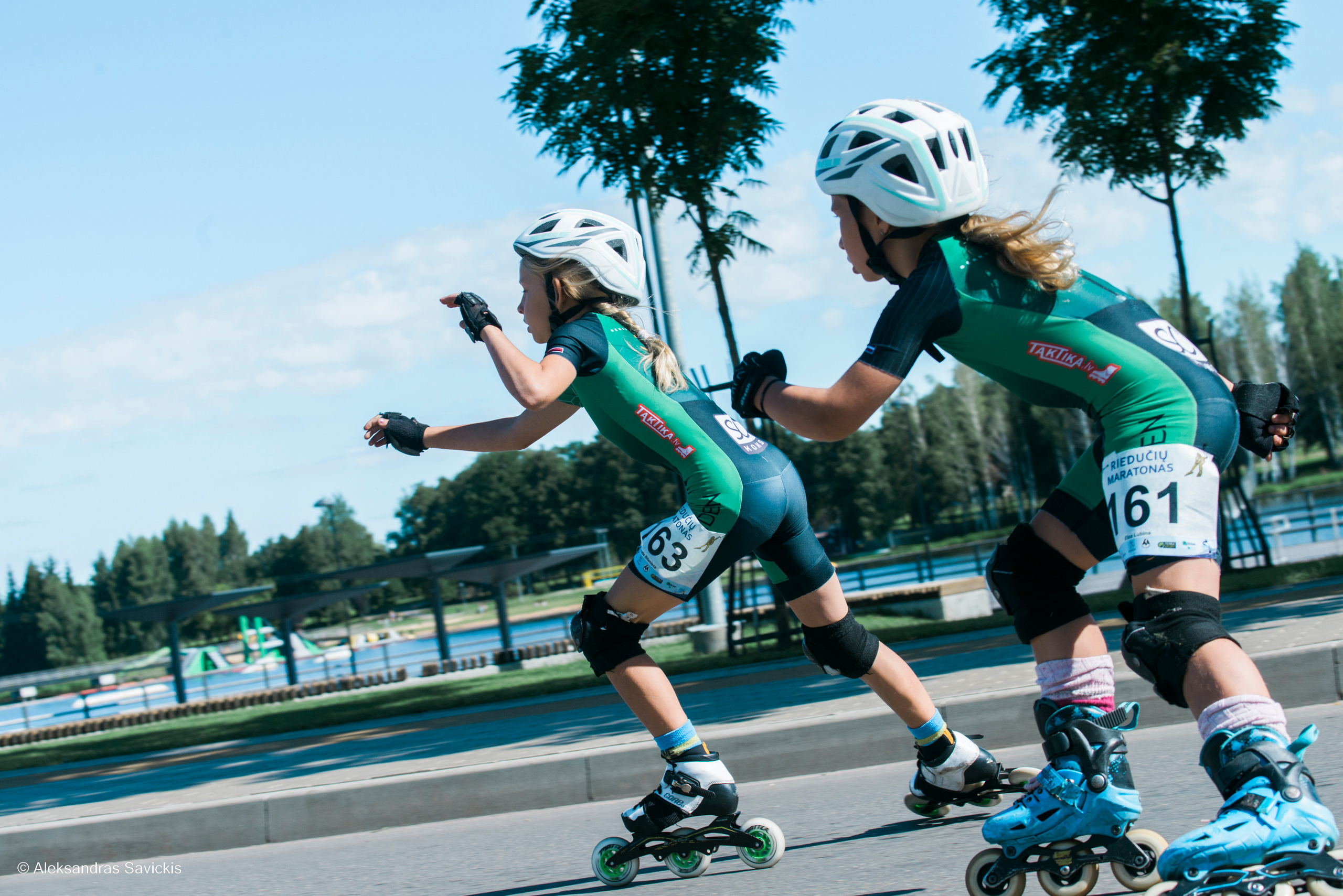 sporto fotografija, rieduciai