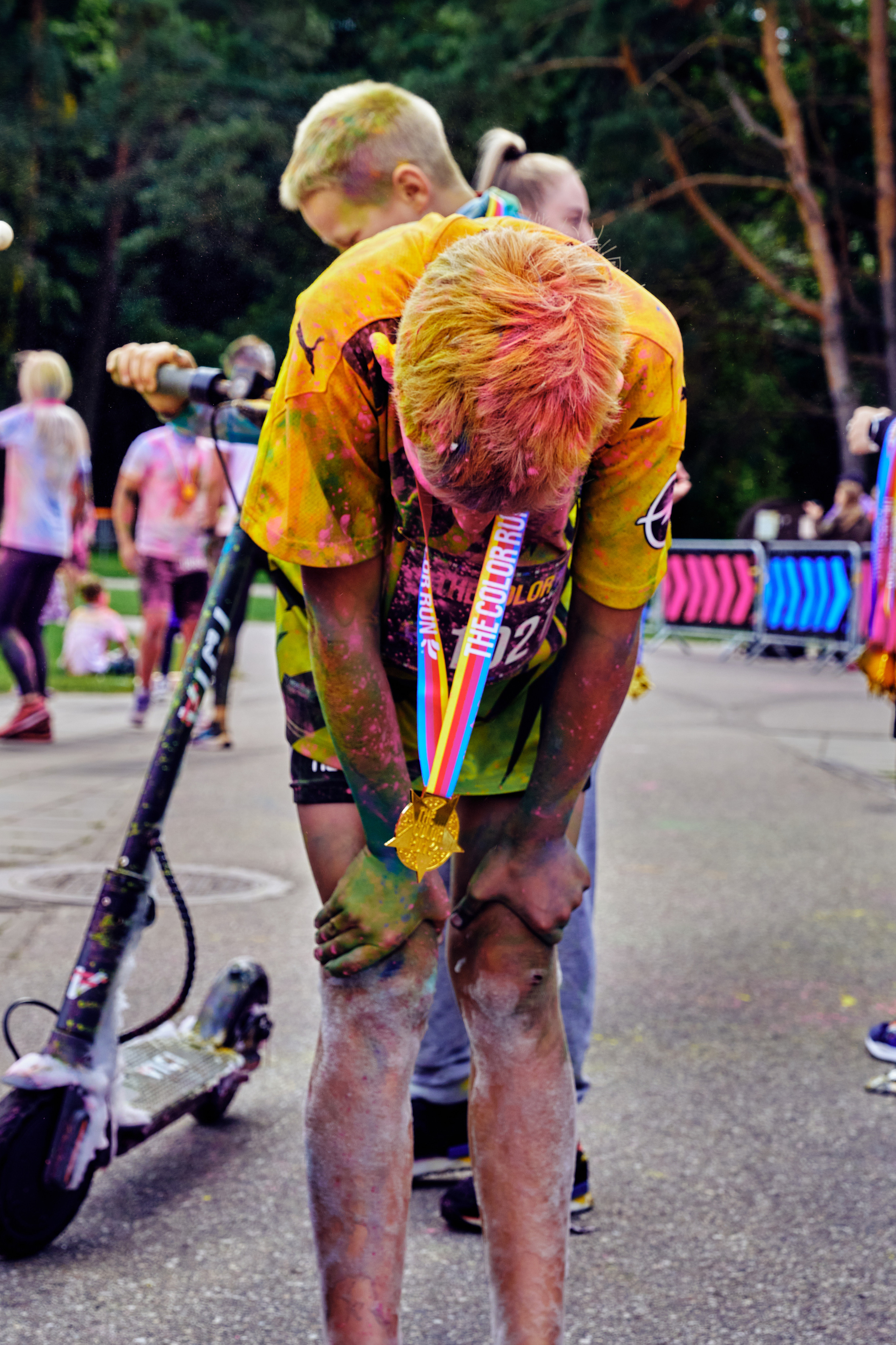 sporto fotografija, maratonas, color run