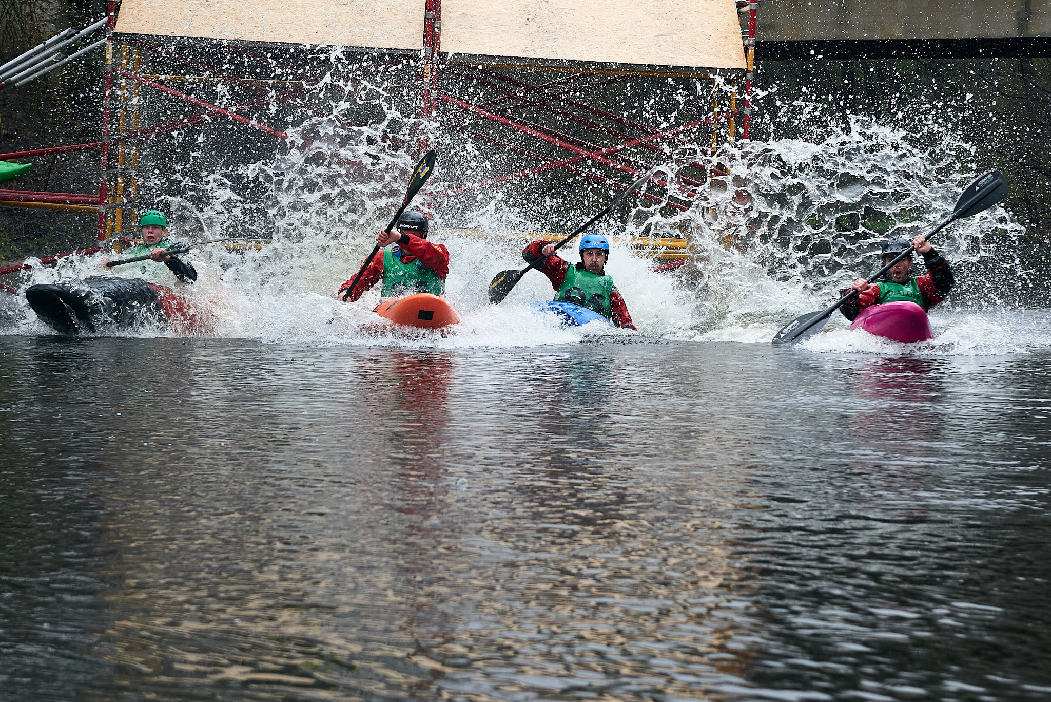 sporto fotografija, kajakai