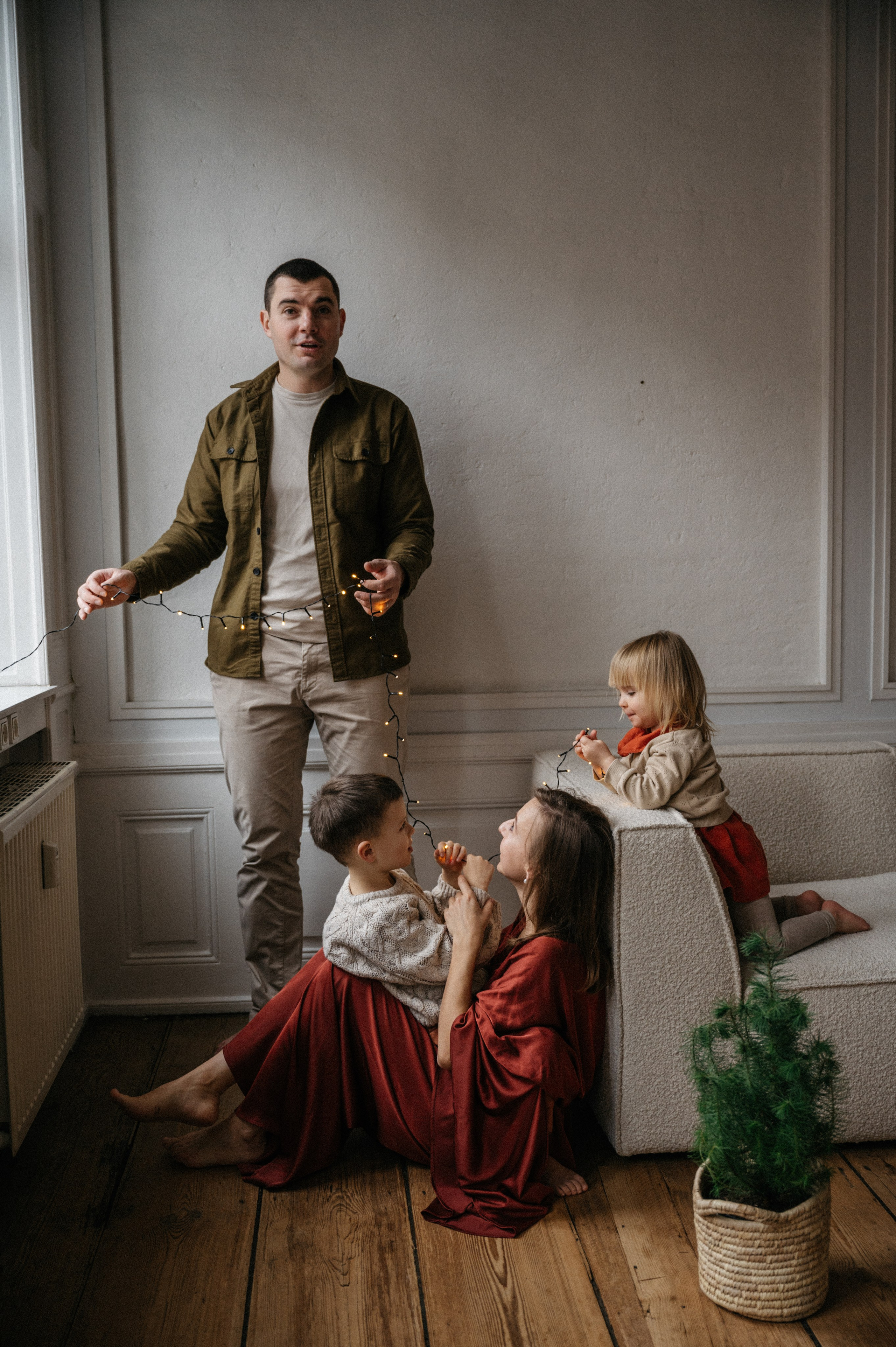 Christmas photosession in Copenhagen photostudio. Newborn, Family, Wedding photographer Copenhagen Anastasiia Sevriukova