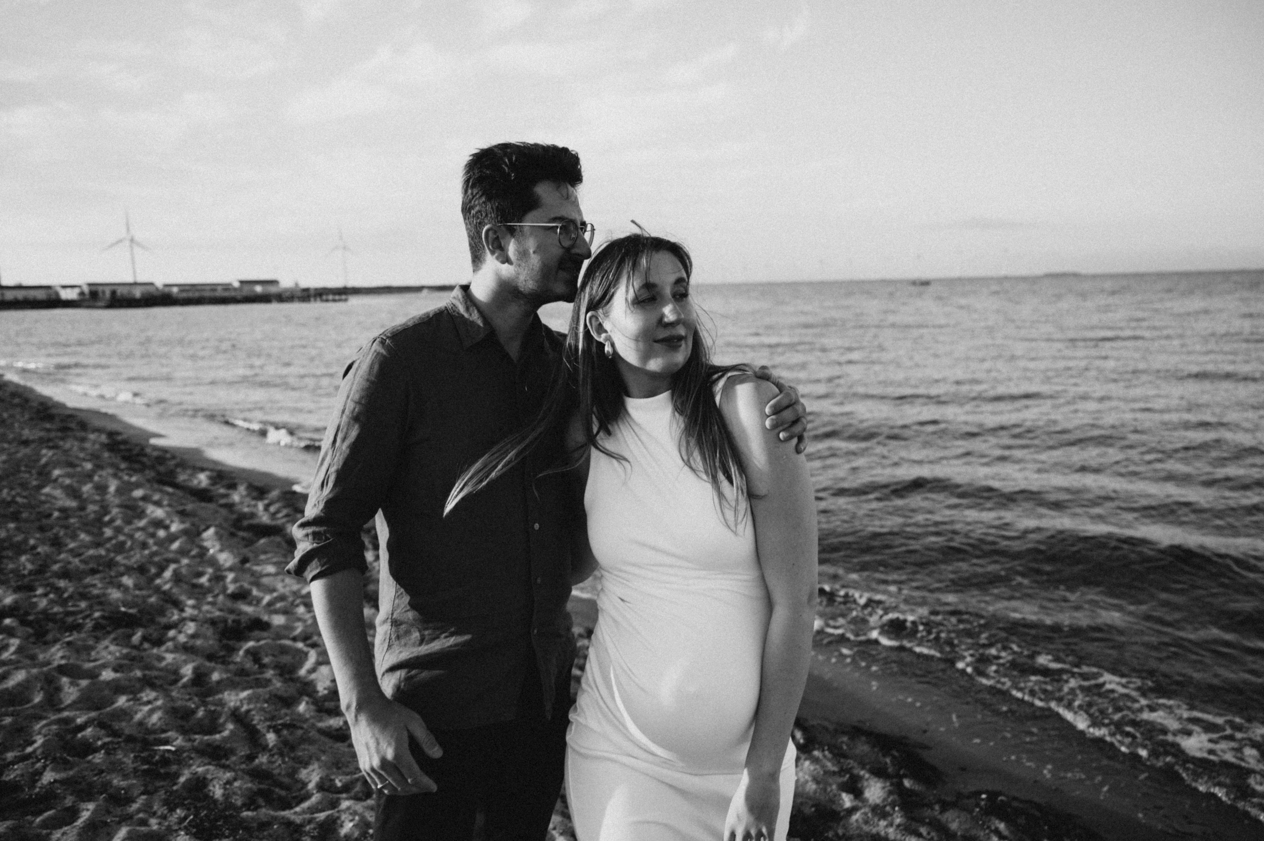 Julia -Pregnancy (in-home and Amager strand). Newborn, Family, Wedding photographer Copenhagen Anastasiia Sevriukova