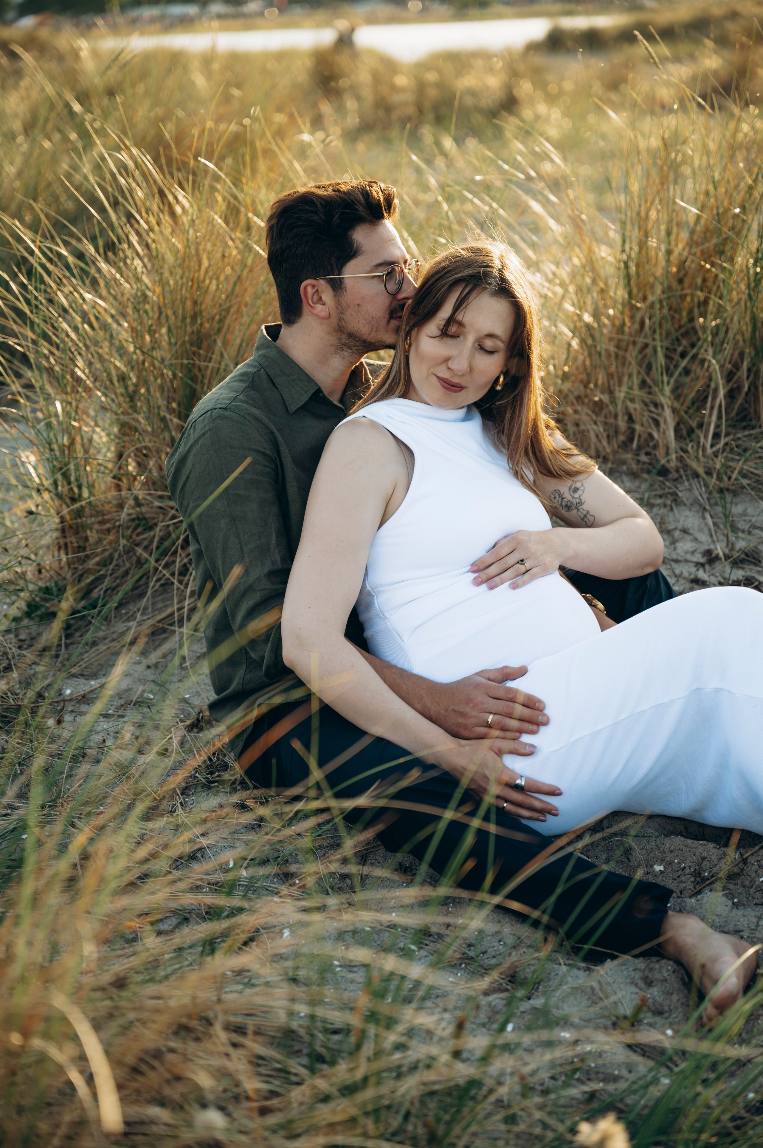 Julia -Pregnancy (in-home and Amager strand). Newborn, Family, Wedding photographer Copenhagen Anastasiia Sevriukova