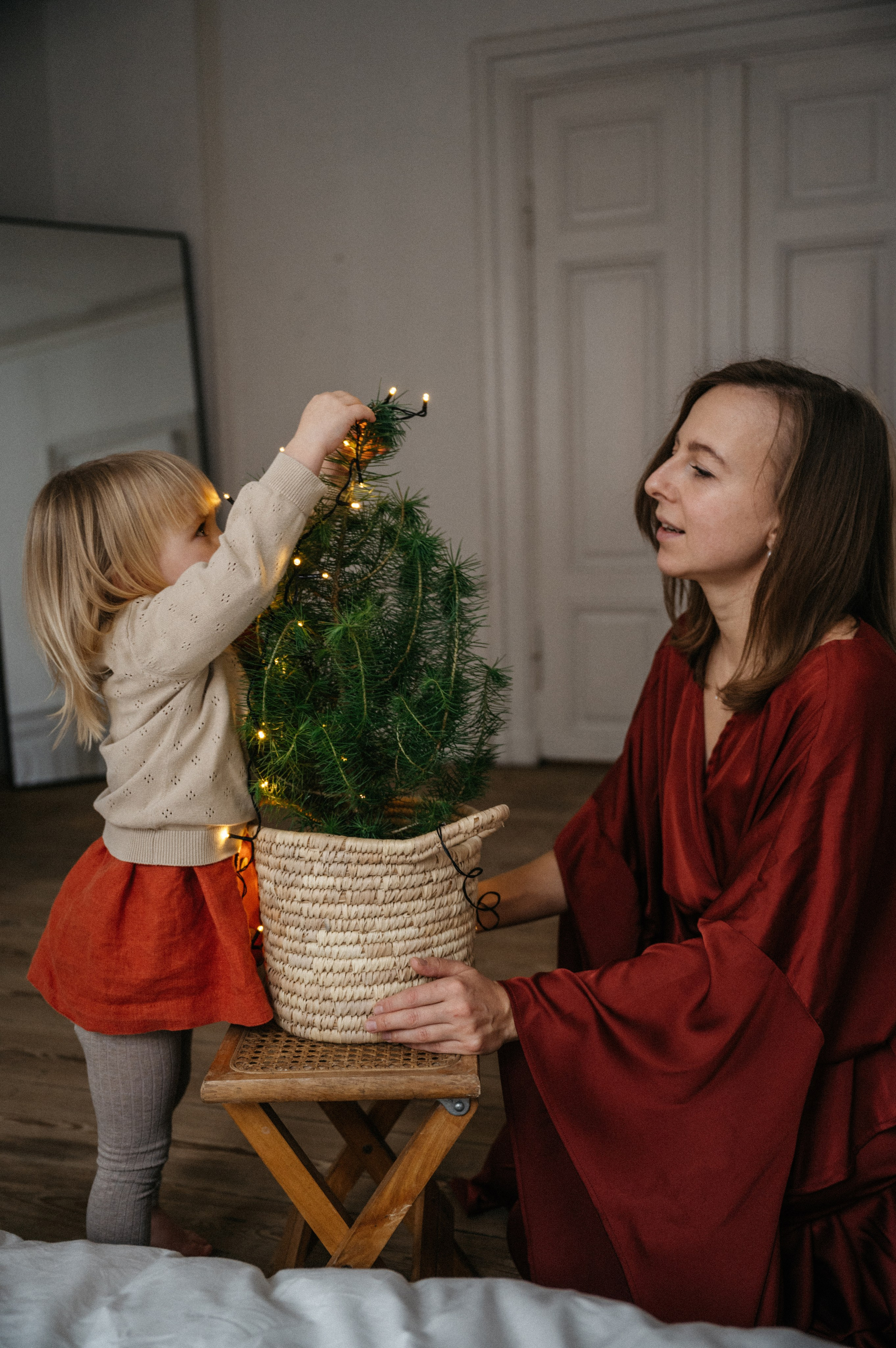 Christmas photosession in Copenhagen photostudio. Newborn, Family, Wedding photographer Copenhagen Anastasiia Sevriukova